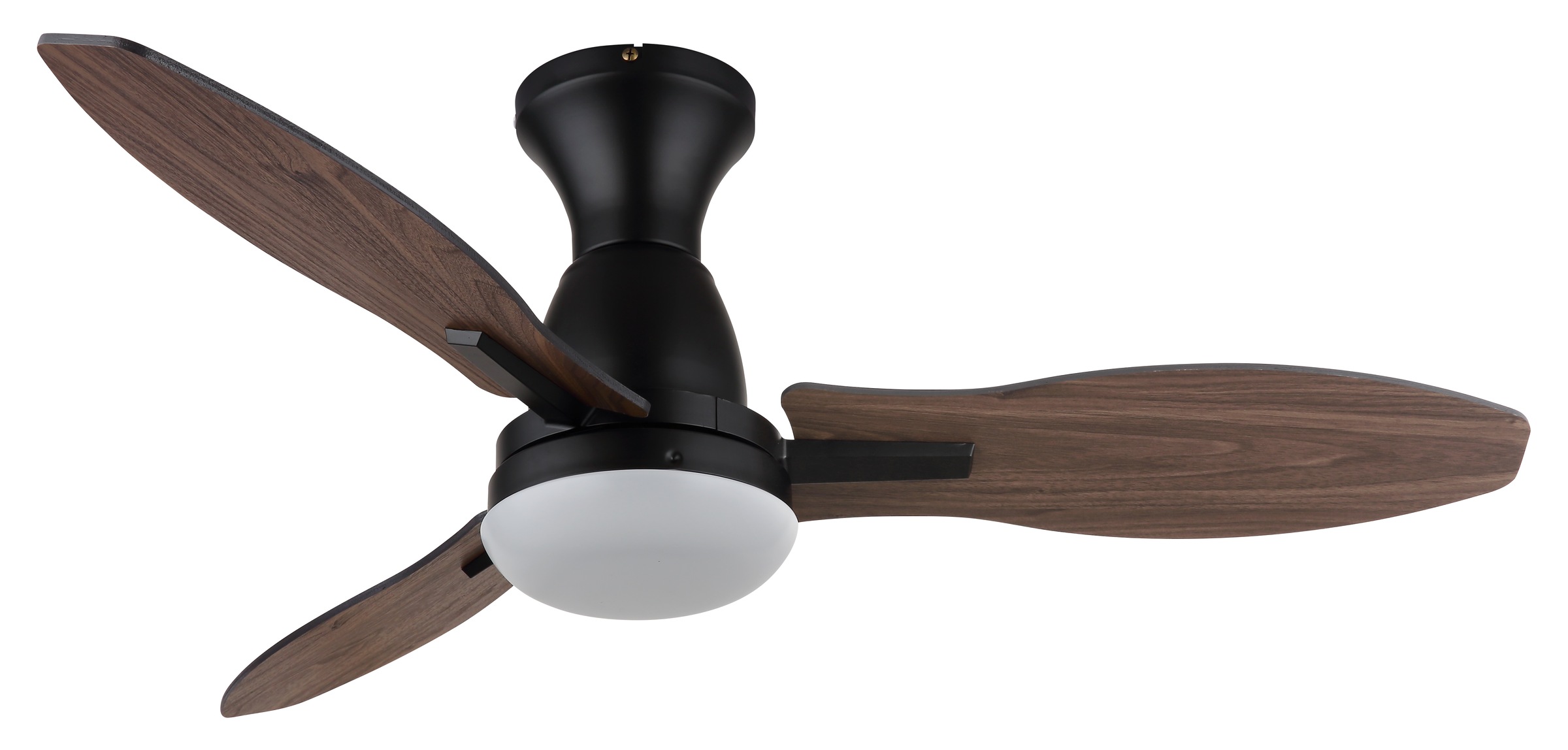 GLOBO LIGHTING Deckenleuchte »GALE« LED-Modul 1 Stk. Deckenventilator schwarz/Holzoptik, LED 22W, dimmbar, Fernbedienung