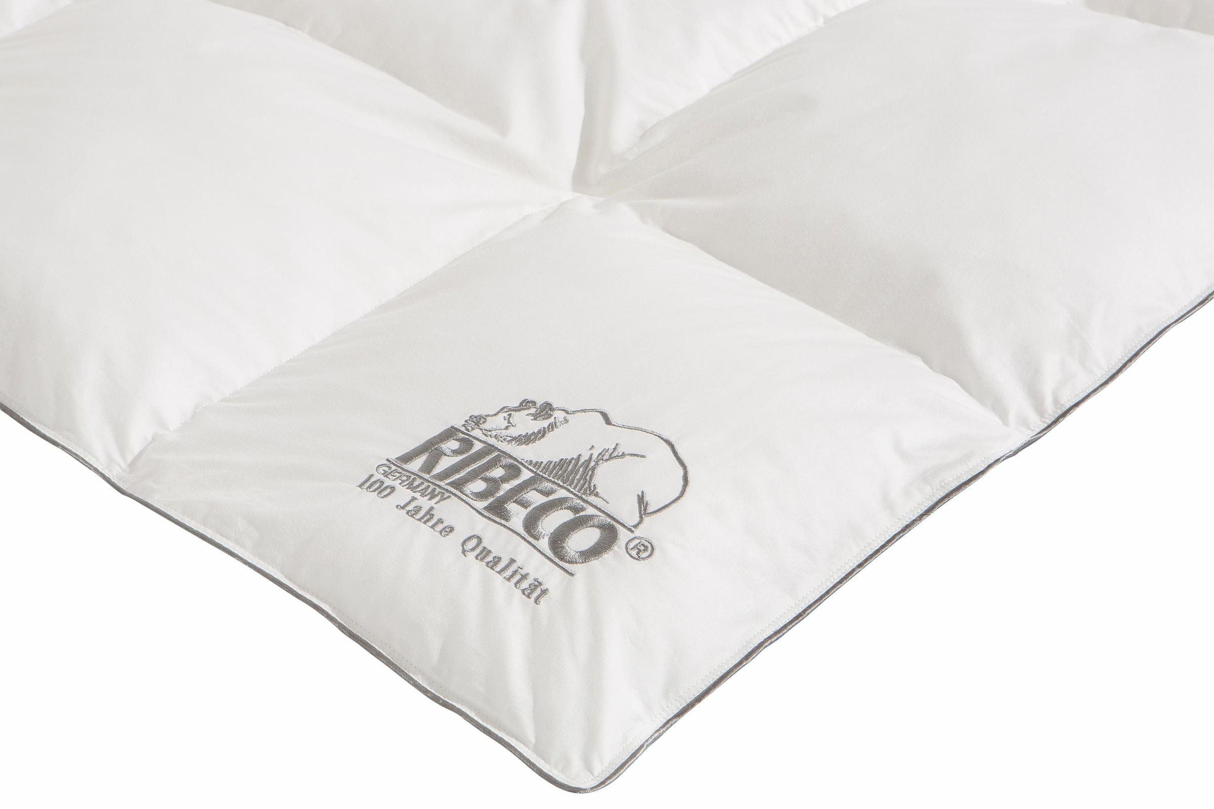 RIBECO Kunstfaserbettdecke "Marie" warm Füllung Microfaser Bezug Baumwolle günstig online kaufen