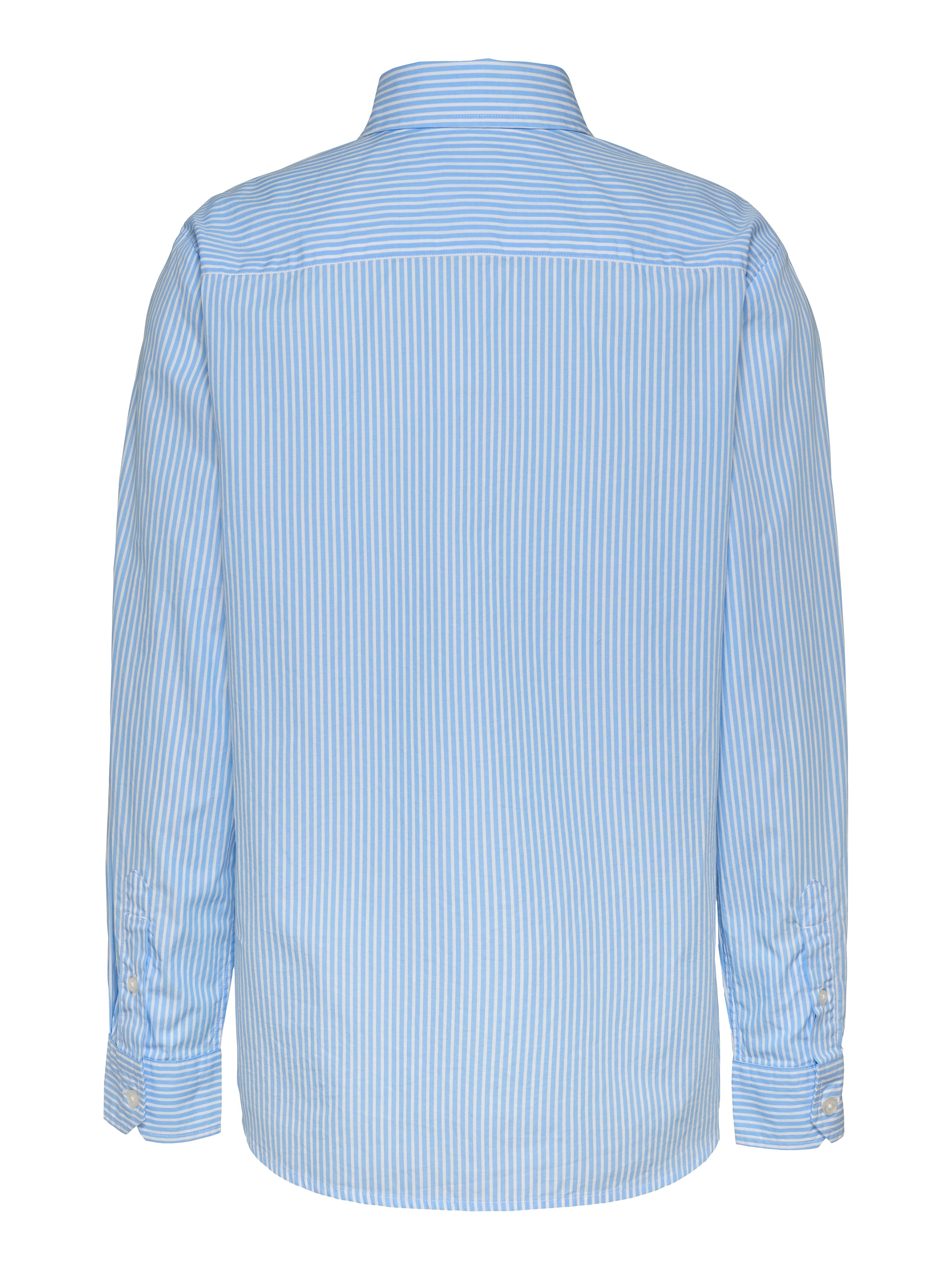 Tommy Jeans Hemdbluse »TJW REG PINSTRIPE POPLIN SHIRT«, mit Nadelstreifen, Logostickerei