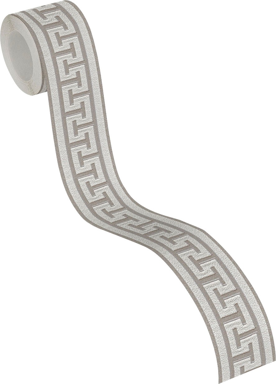 Thumbnail - A.S. Création Bordüre "Only Borders 11" gemustert geometrisch grafisch leicht strukturiert Tapete Bordüre Mäander Bord...