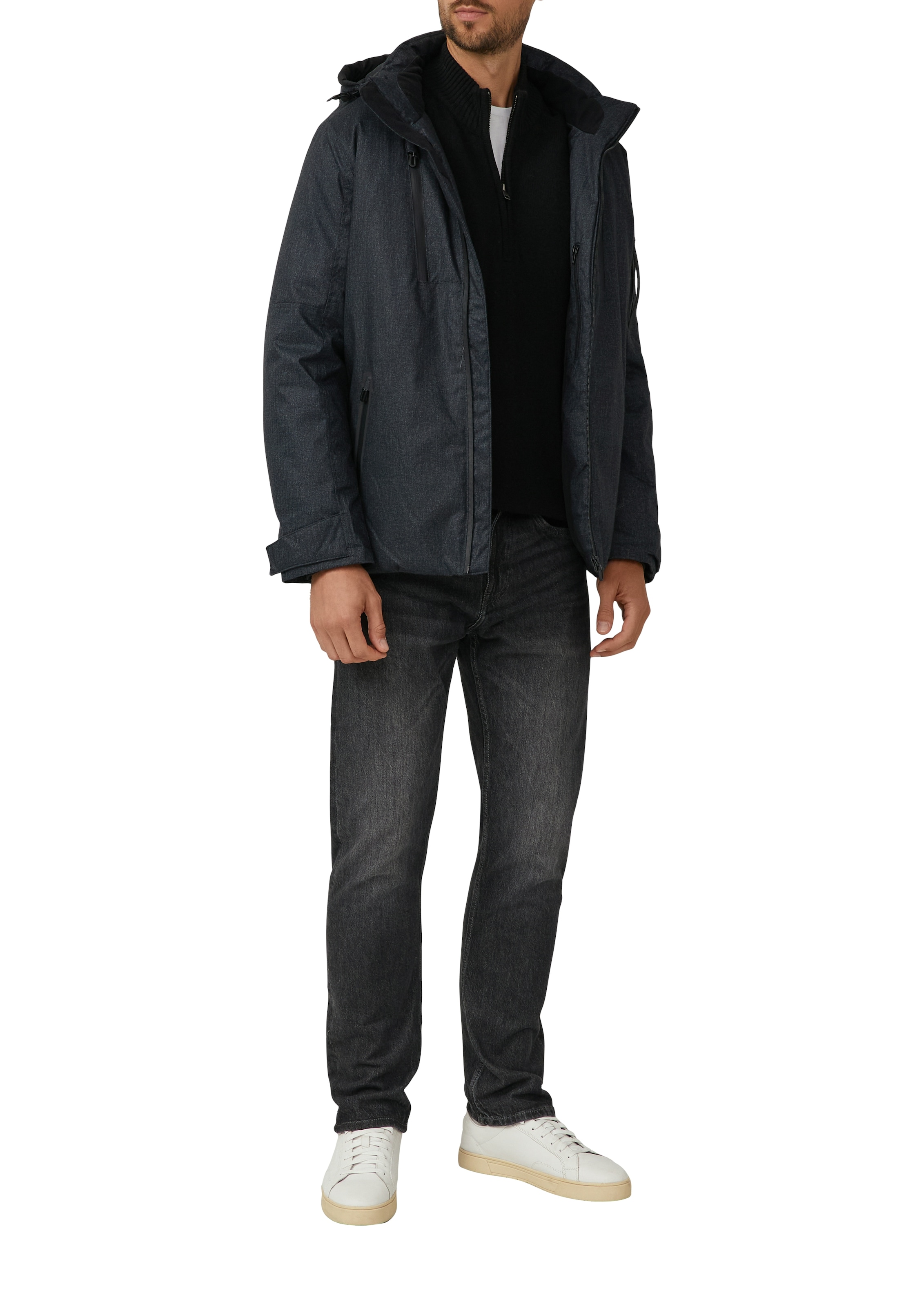 s.Oliver Outdoorjacke, mit Kapuze, mit Kapuze