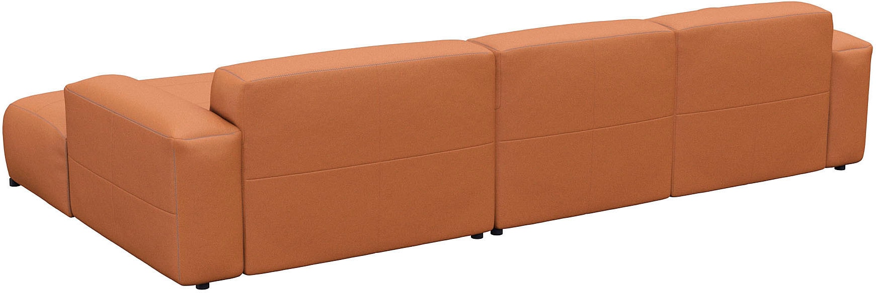 FLEXLUX Ecksofa »Lucera bequem und komfortabel durch hochwertigen Sitzaufbau, L-Form«, modern & anschmiegsam, Kaltschaum, Stahl-Wellenunterfederung