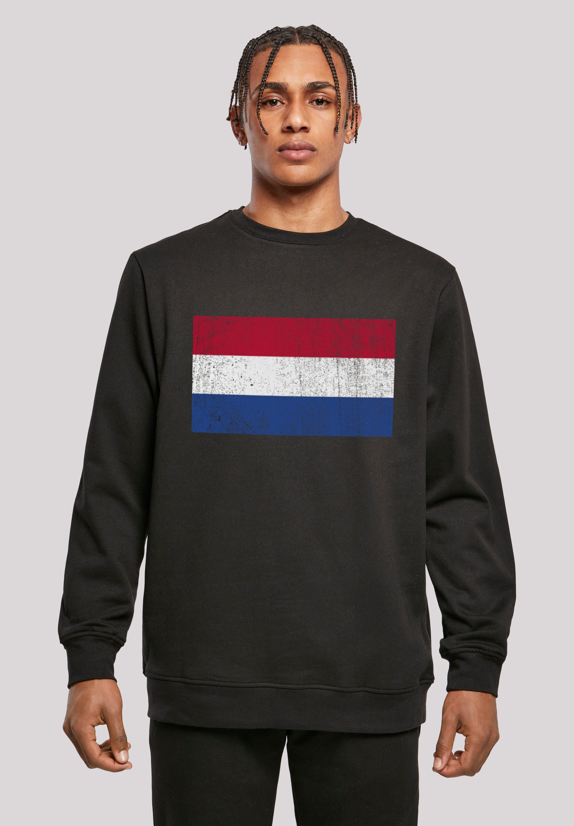 F4NT4STIC Kapuzenpullover "Netherlands NIederlande Holland Flagge distressed", Print