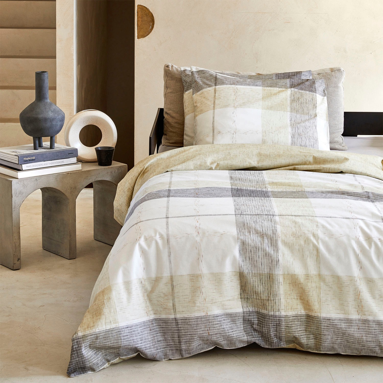 damai Wendebettwäsche "Colos" 2 Stk. mit großen Karos günstig online kaufen