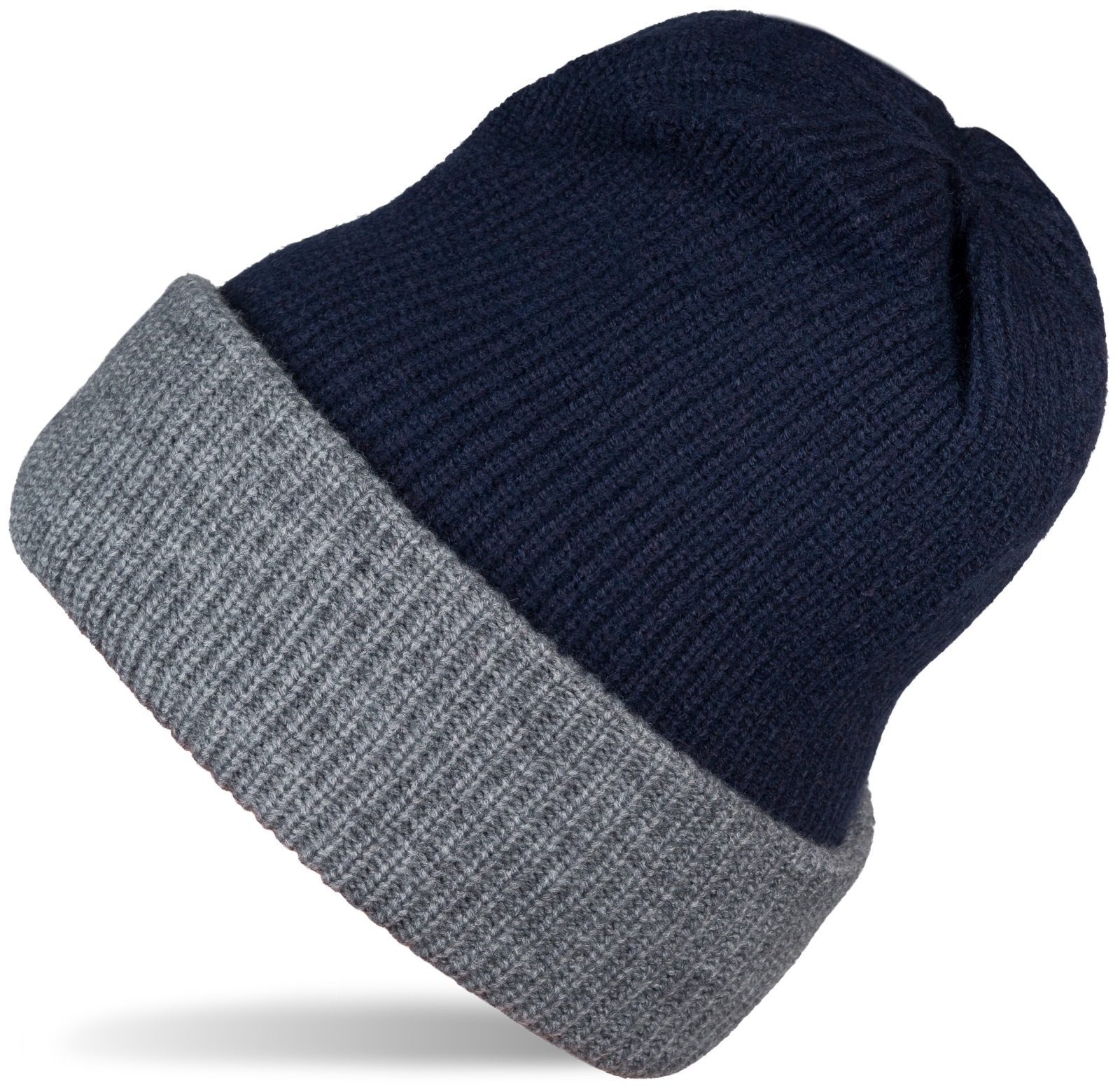 styleBREAKER Strickmütze "Wende Feinstrick Beanie doppelt gestrickt" 1 Stk.