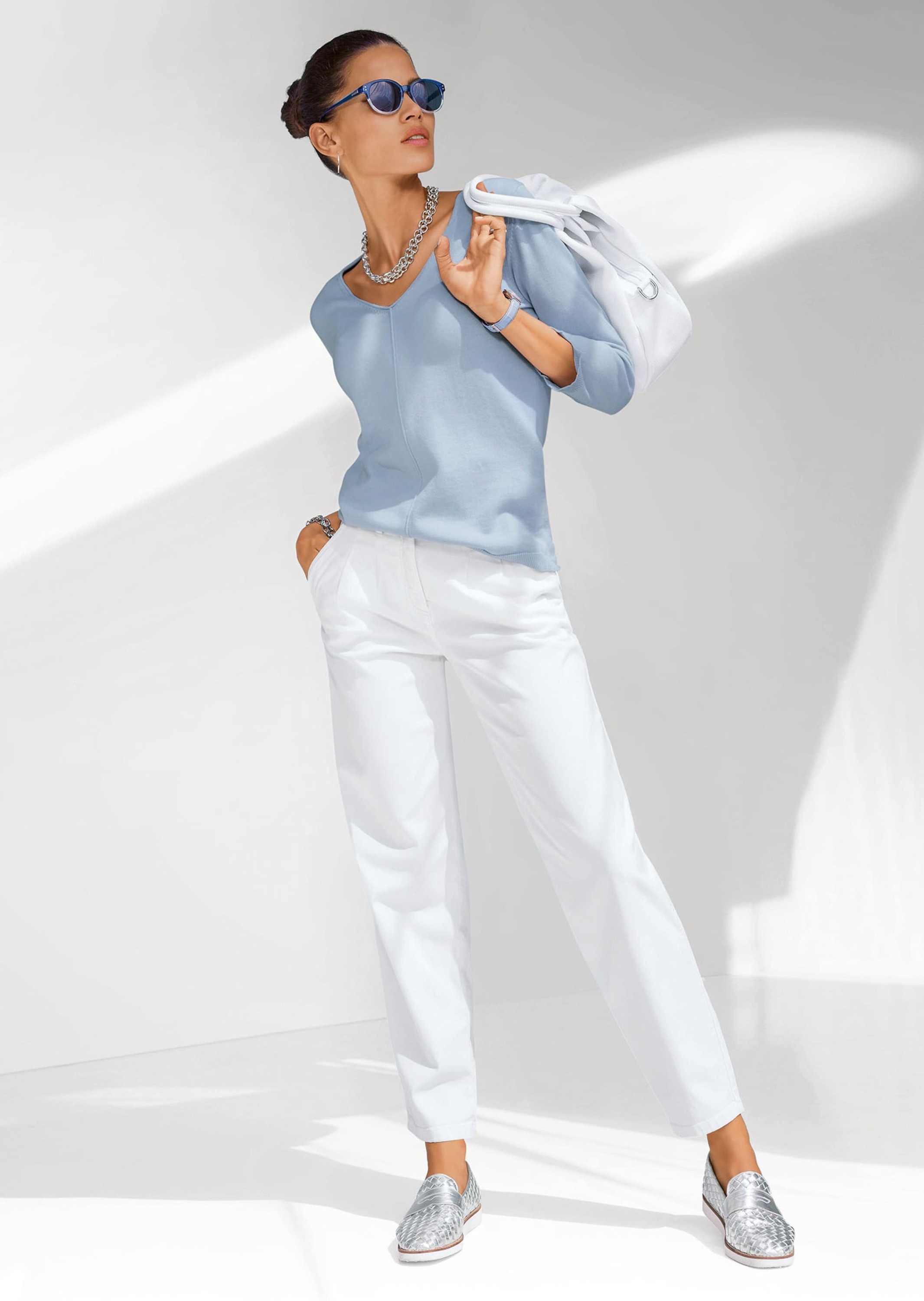 MADELEINE Longpullover "Pullover Baumwollpullover" günstig online kaufen