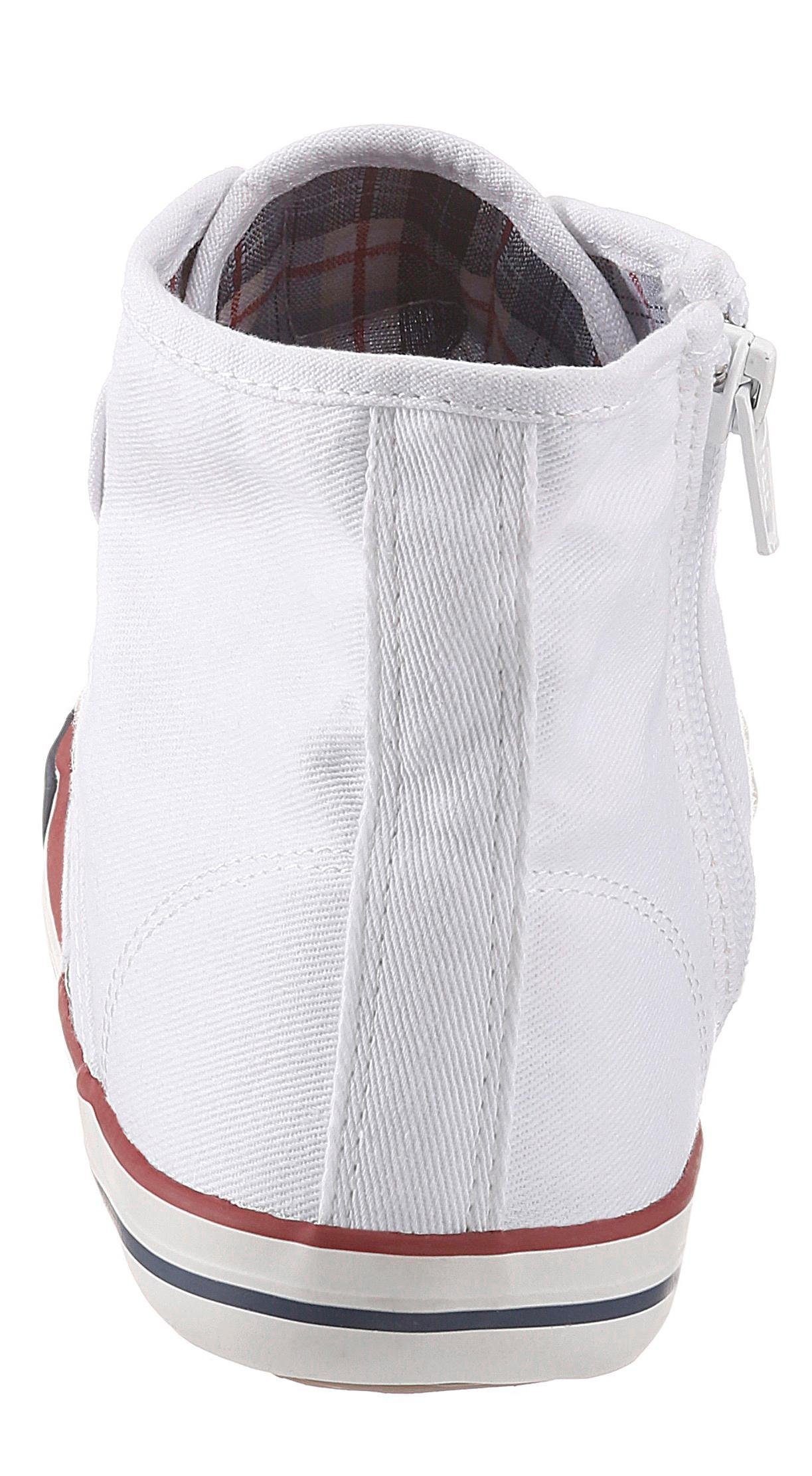 Mustang Shoes Sneaker, High Top-Sneaker, Schnürschuh mit Label in der Laufs günstig online kaufen