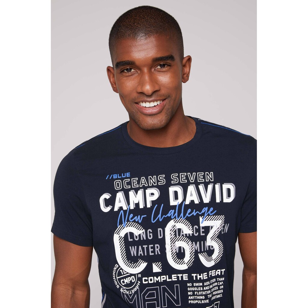 CAMP DAVID Rundhalsshirt