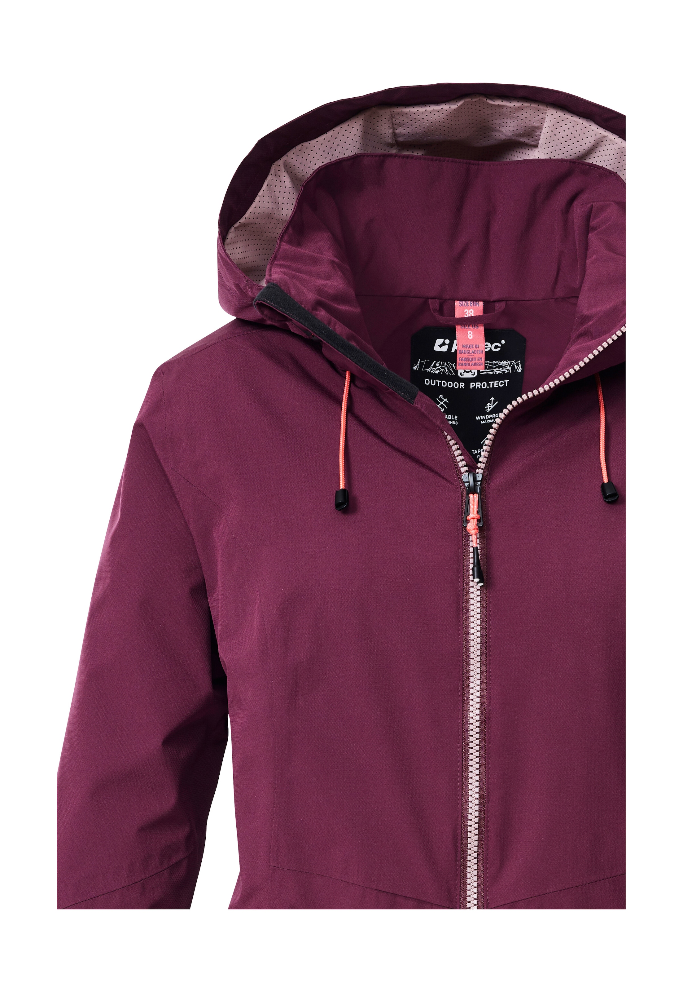 Killtec Outdoorjacke »Damen Regenjacke OOKS 1«, Leichte, wasser- und winddichte Damenjacke, atmungsaktiv, nachhaltig
