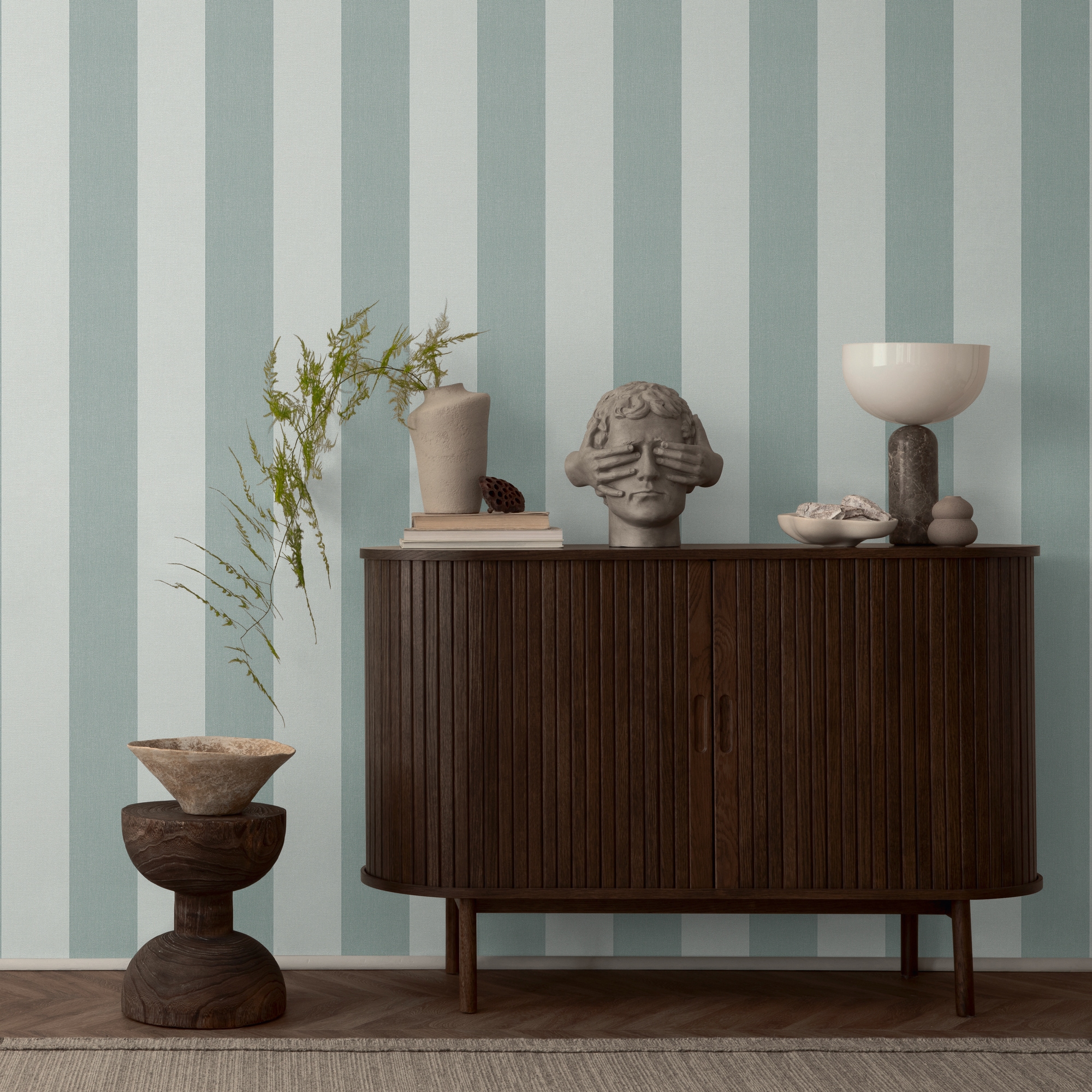 A.S. Création Vliestapete "Pure Elegance Streifen Tapete Mustertapete Landhaus" Matt Strukturiert Vliestapete Gestreift Für Schlafzimmer Küche