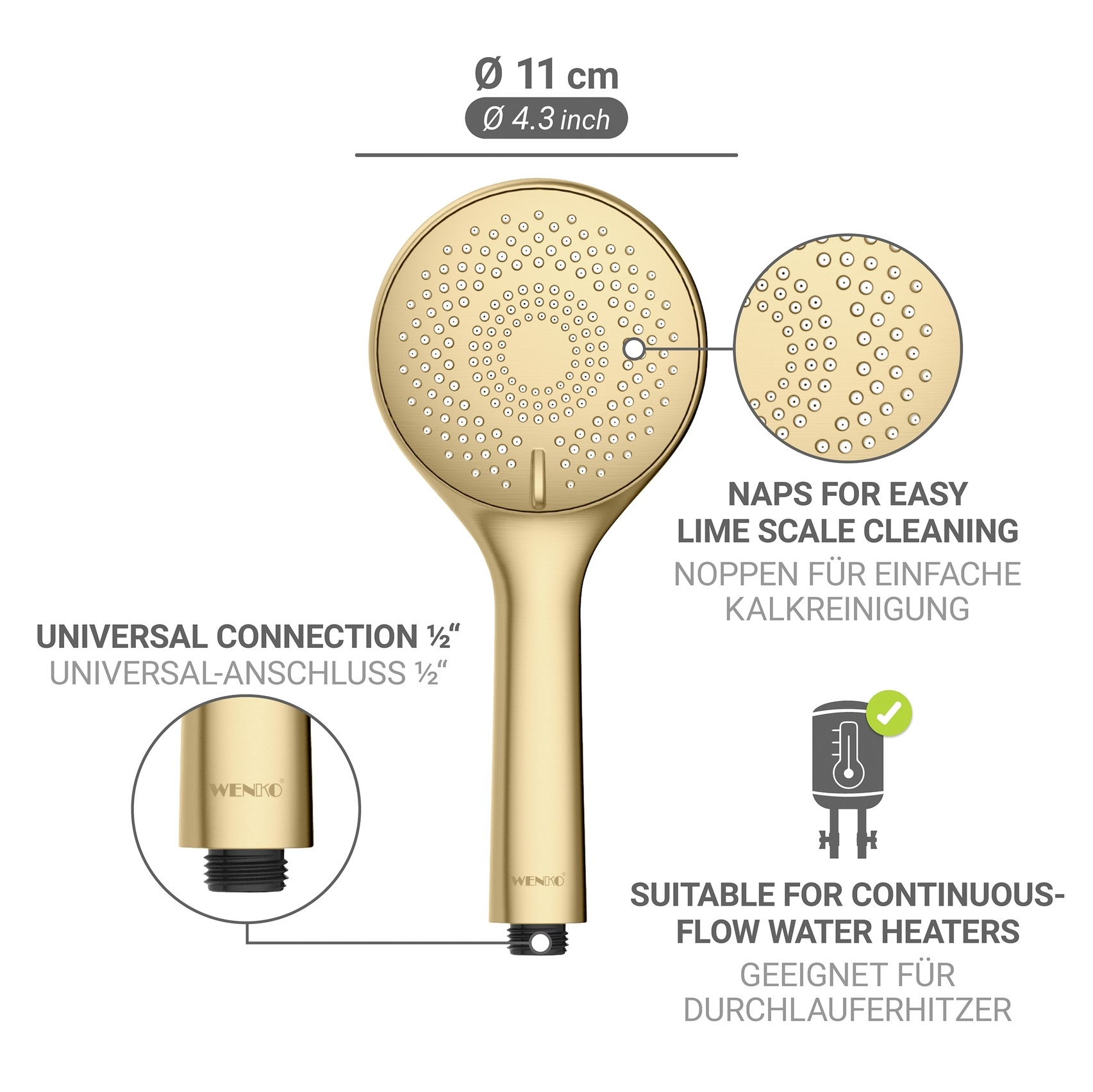 WENKO Handbrause »Watersaving«