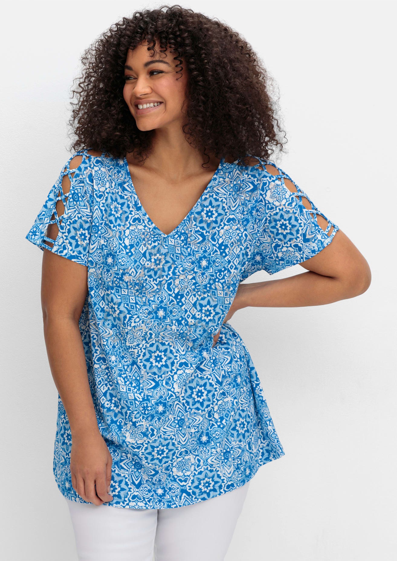 Sheego T-Shirt "T-Shirt", (1 tlg.) günstig online kaufen