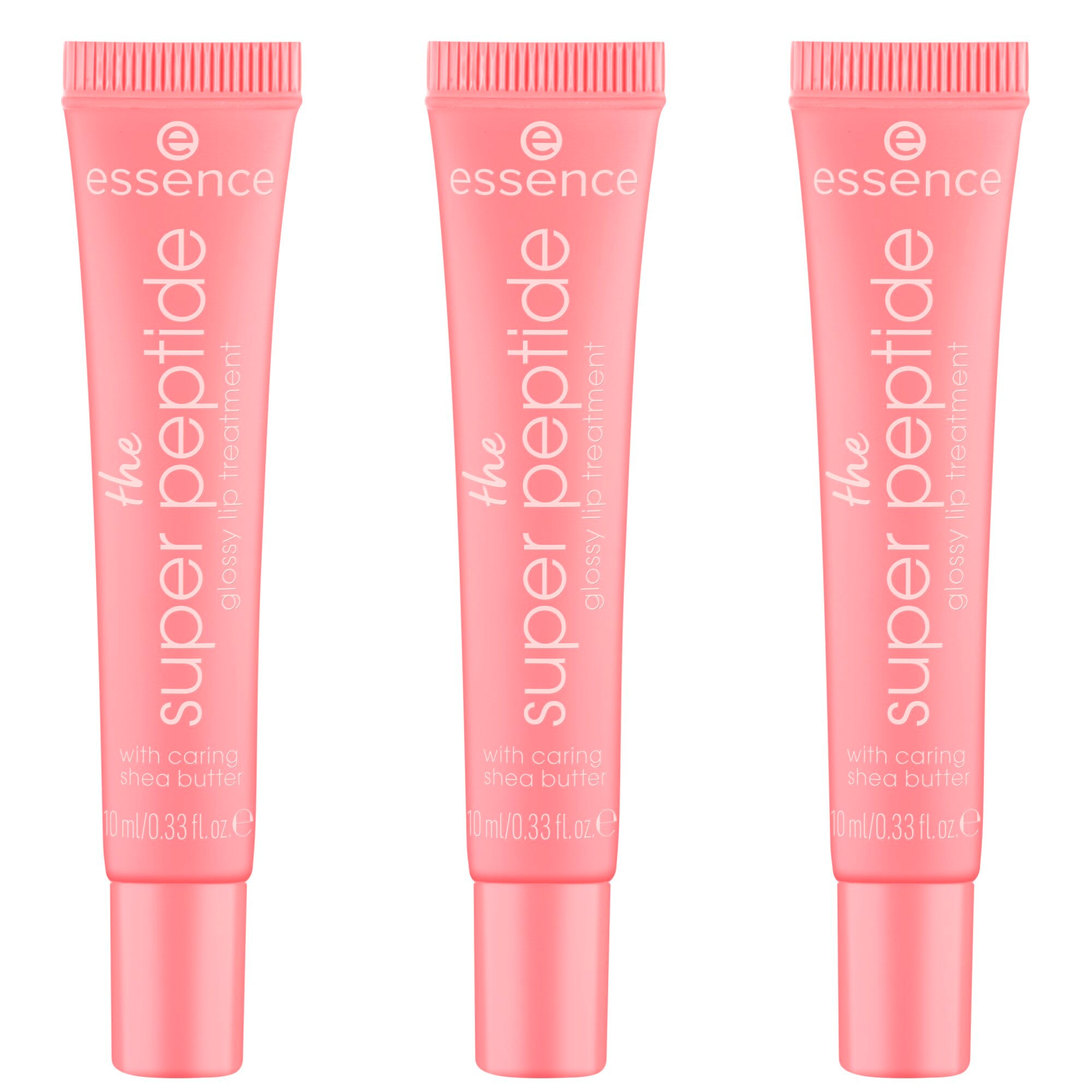 Essence Lippenbalsam »the super peptide glossy lip treatment«, (Set, 3 tlg.)