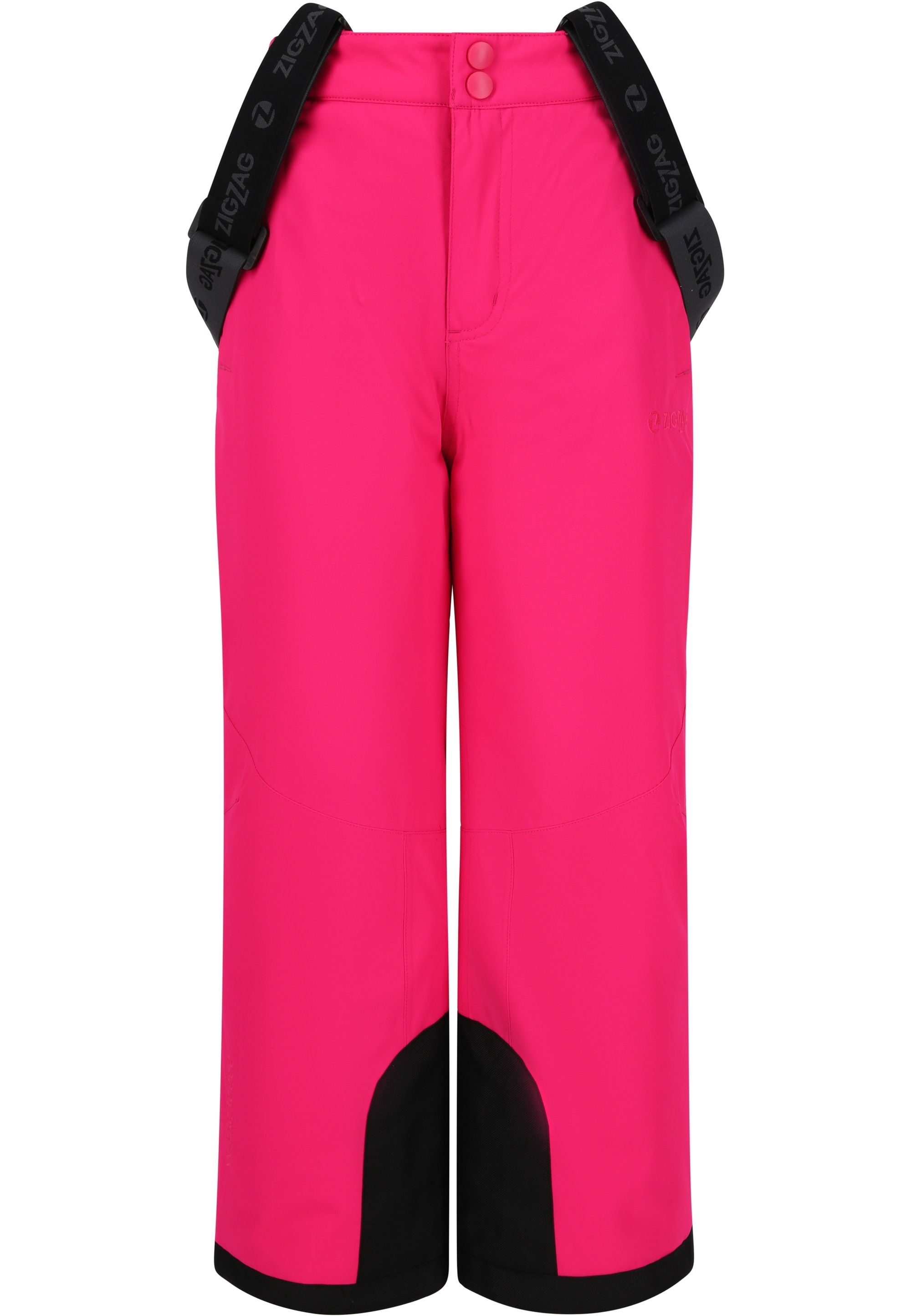 ZIGZAG Mädchen Skihose "Provo"pink, rot, Gr. 128, unifarben, 100% Polyester, Hosen, mit 10.000 mm Wassersäule
