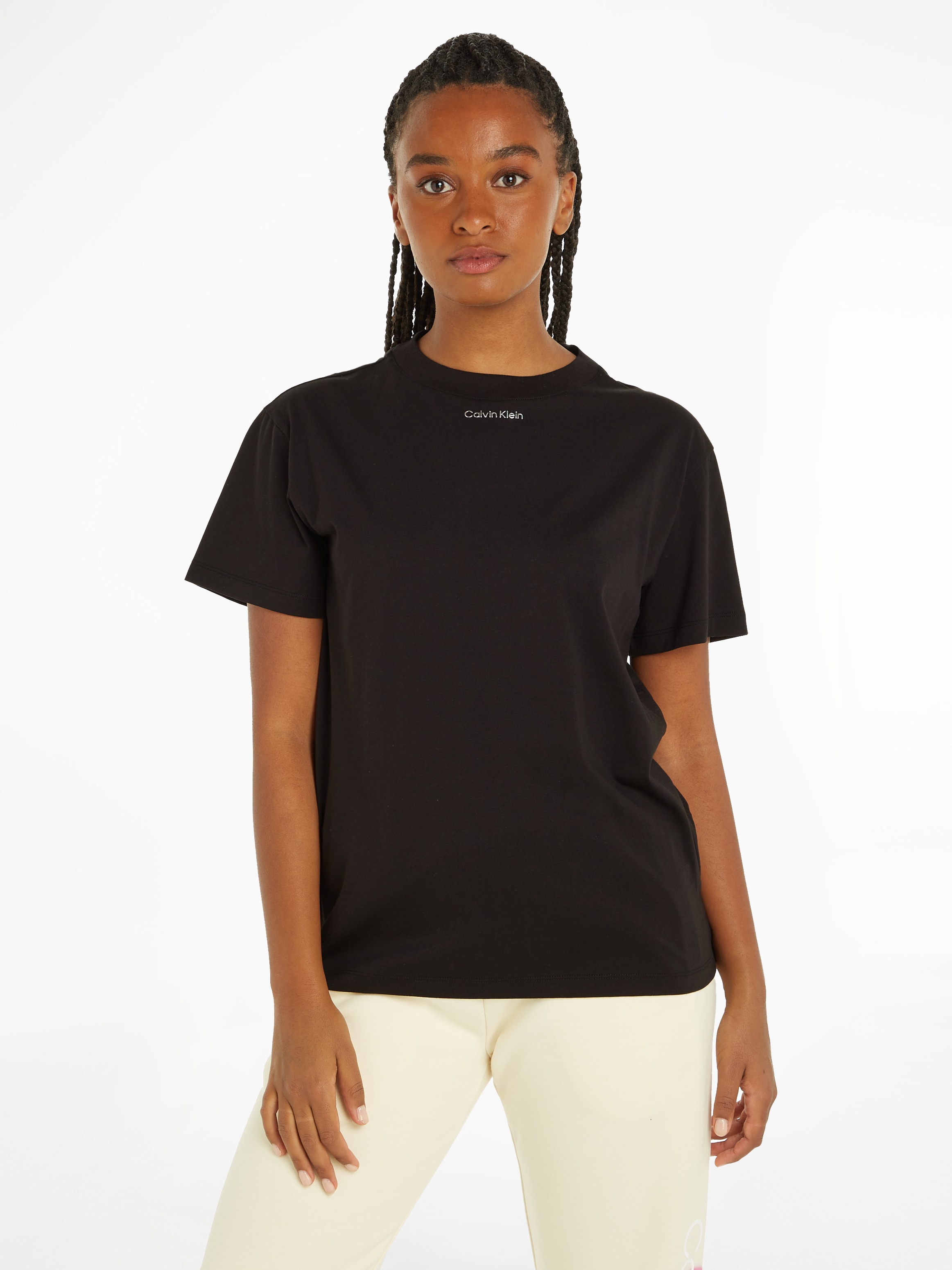 Calvin Klein T-Shirt "METALLIC MICRO LOGO T SHIRT" günstig online kaufen