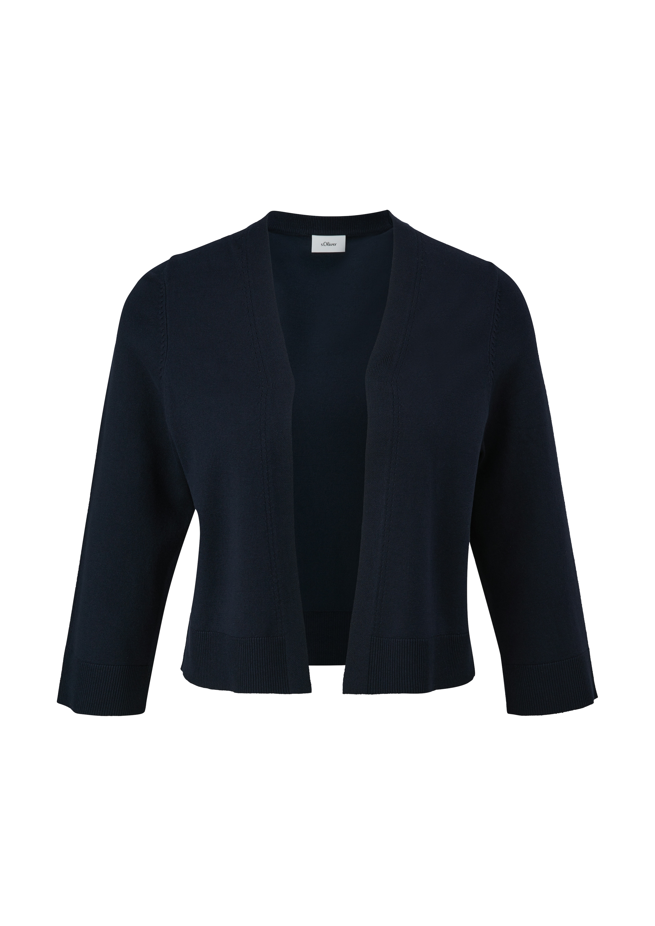 s.Oliver BLACK LABEL Bolero, in offener Form und 3/4 Länge