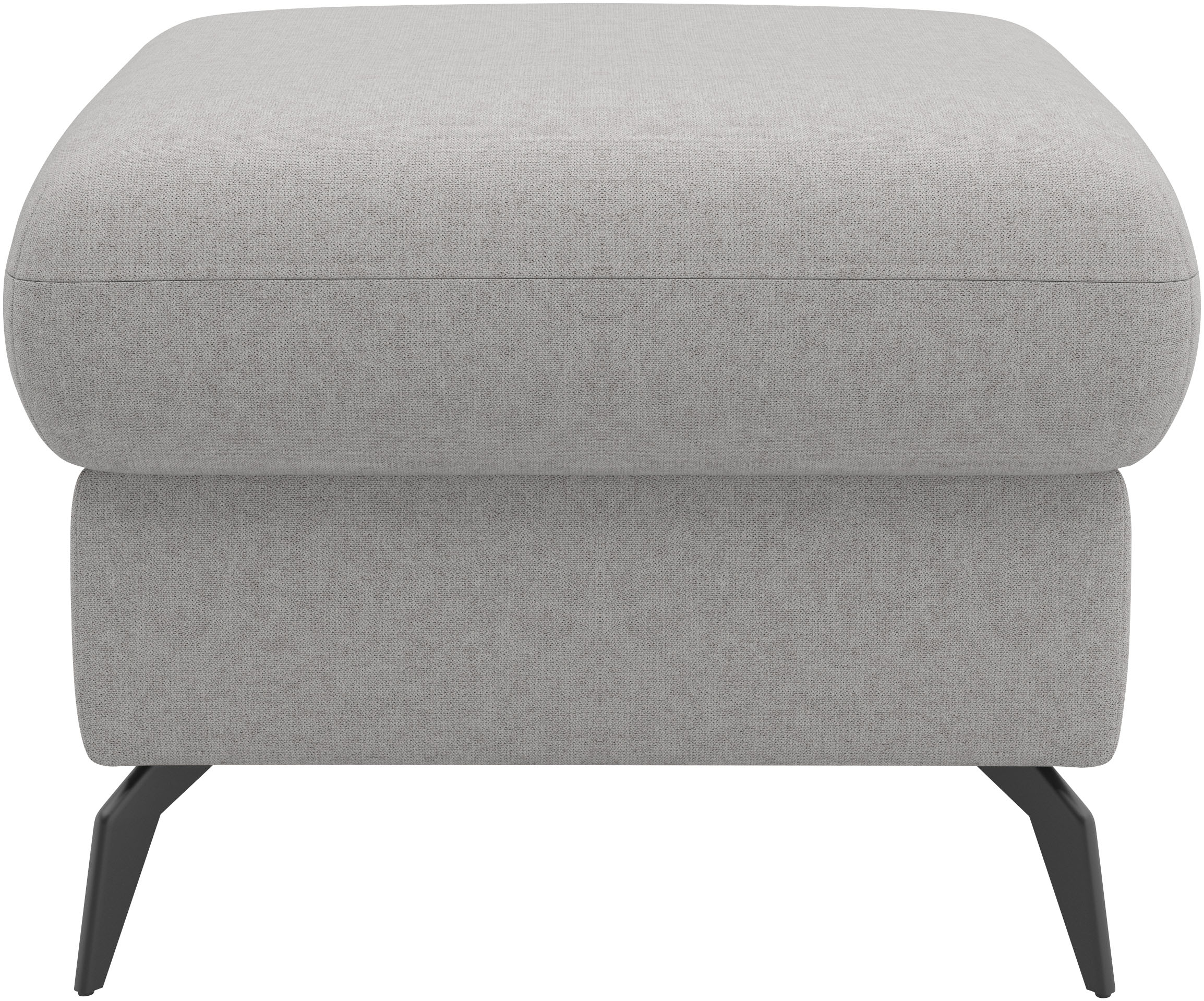 Thumbnail - Home affaire Polsterhocker "Rochelle" 1 Stk. tlg. moderne 15 cm Metallfüße