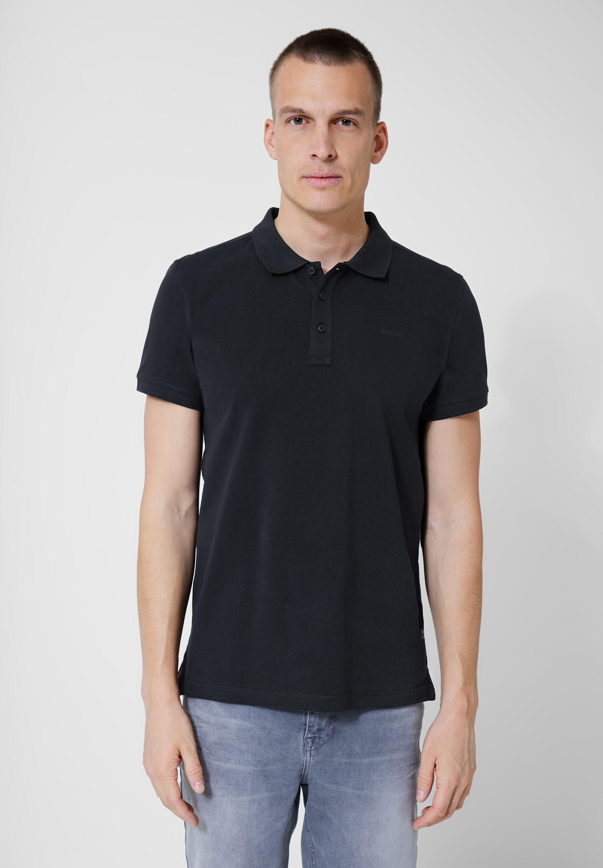 STREET ONE MEN Poloshirt, in Unifarbe