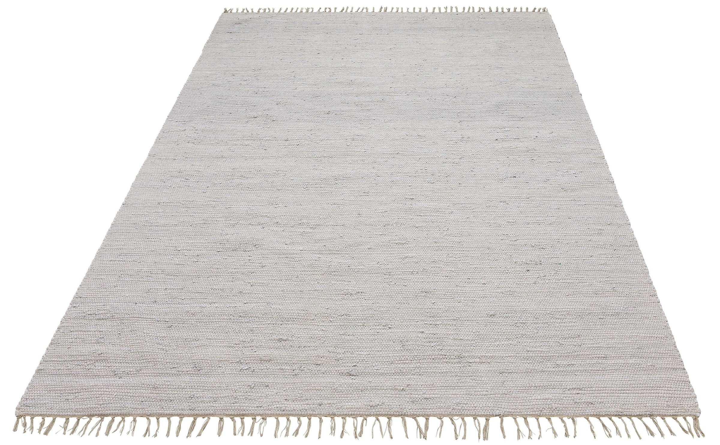 OTTO home Teppich "Paul" rechteckig 5 mm Höhe Wendeteppich, Uni, handgewebt günstig online kaufen