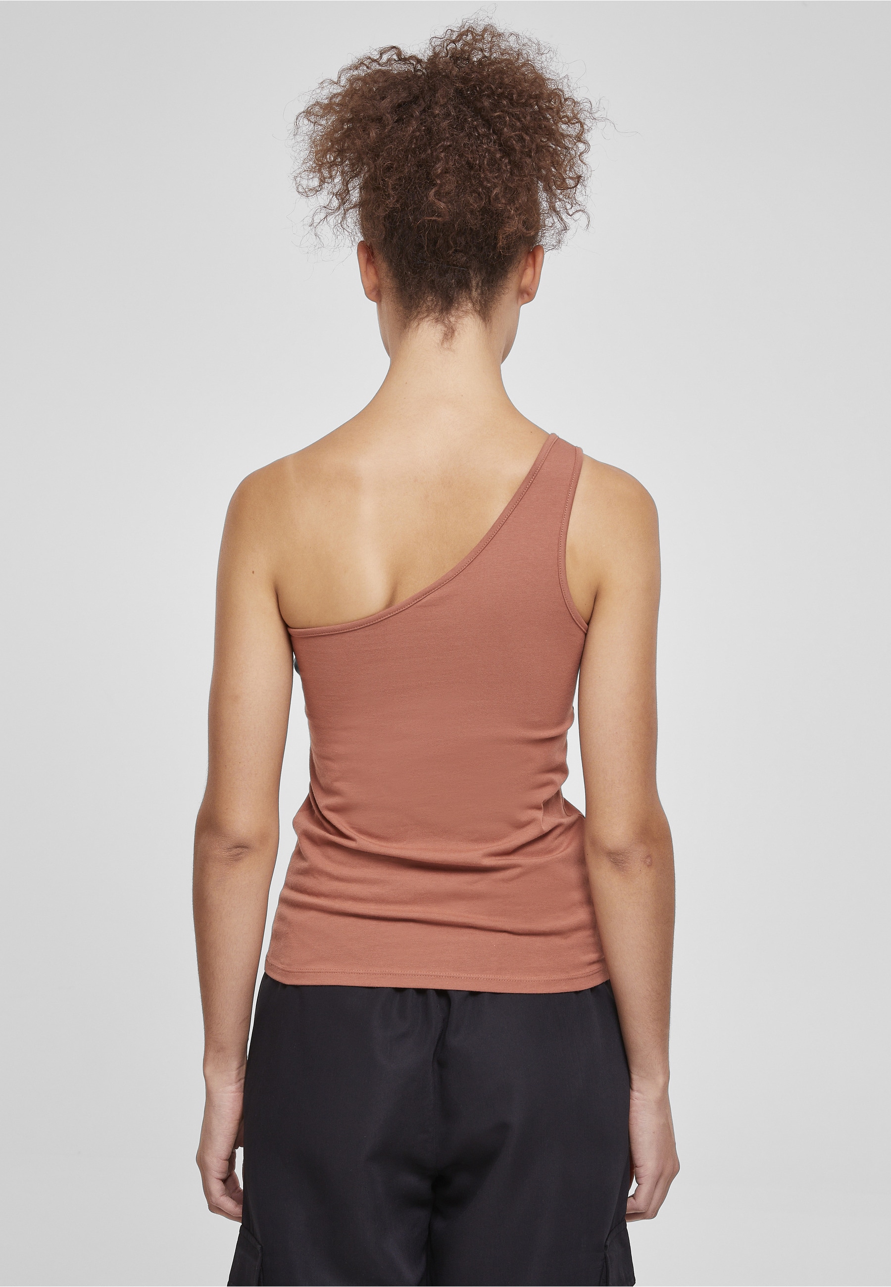 URBAN CLASSICS Tanktop »Urban Classics Damen Ladies Asymmetric Top« 1 Stk.