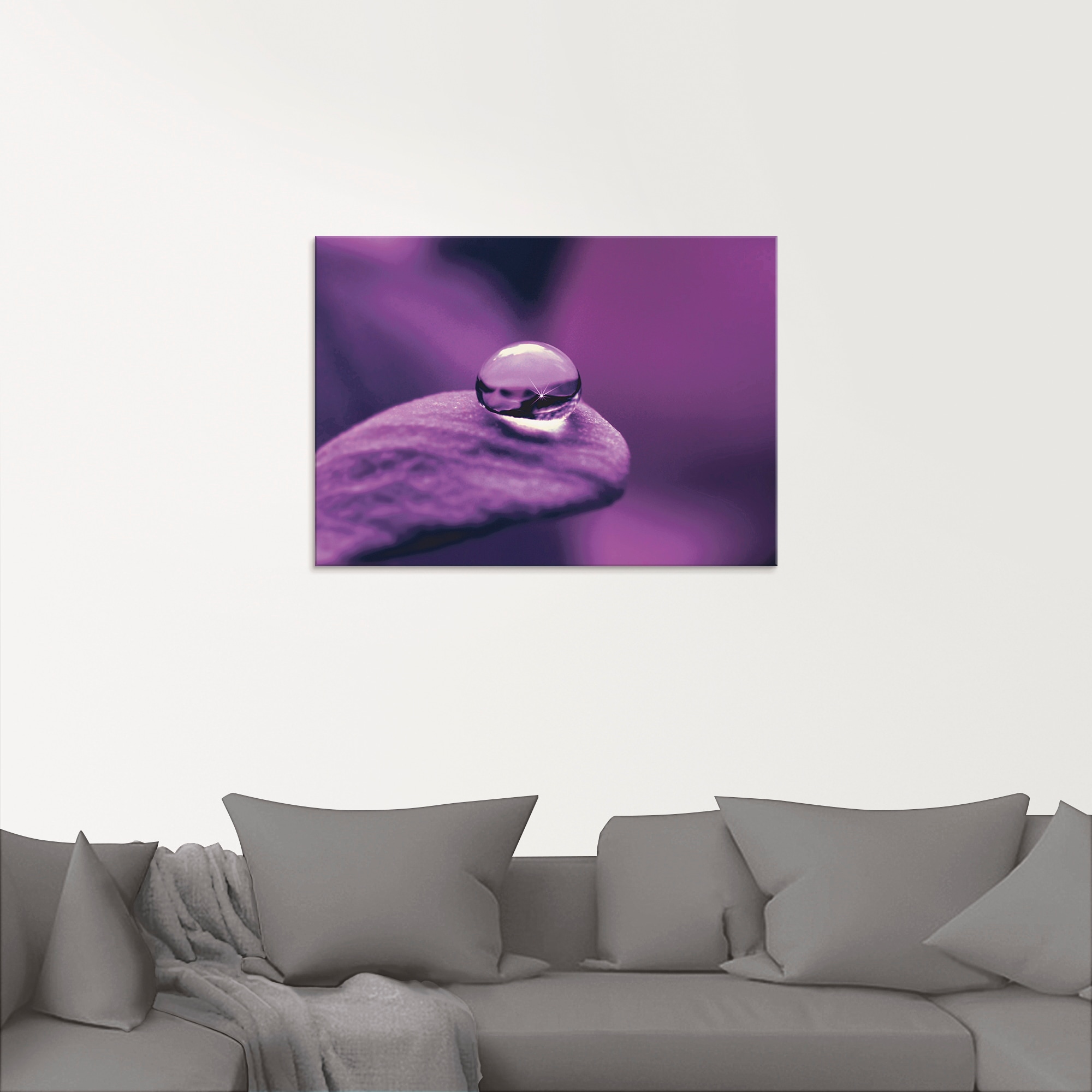 Artland Glasbild »Amethyst«, Blumen, (1 St.), in verschiedenen Größen