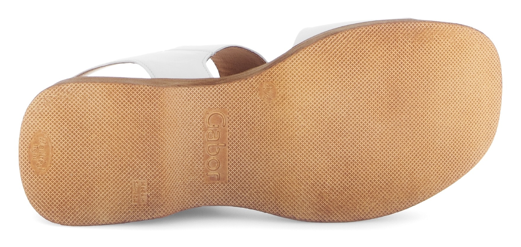 Gabor Sandalette, Sommerschuh, Riemchensandale mit Plateau in Holzoptik