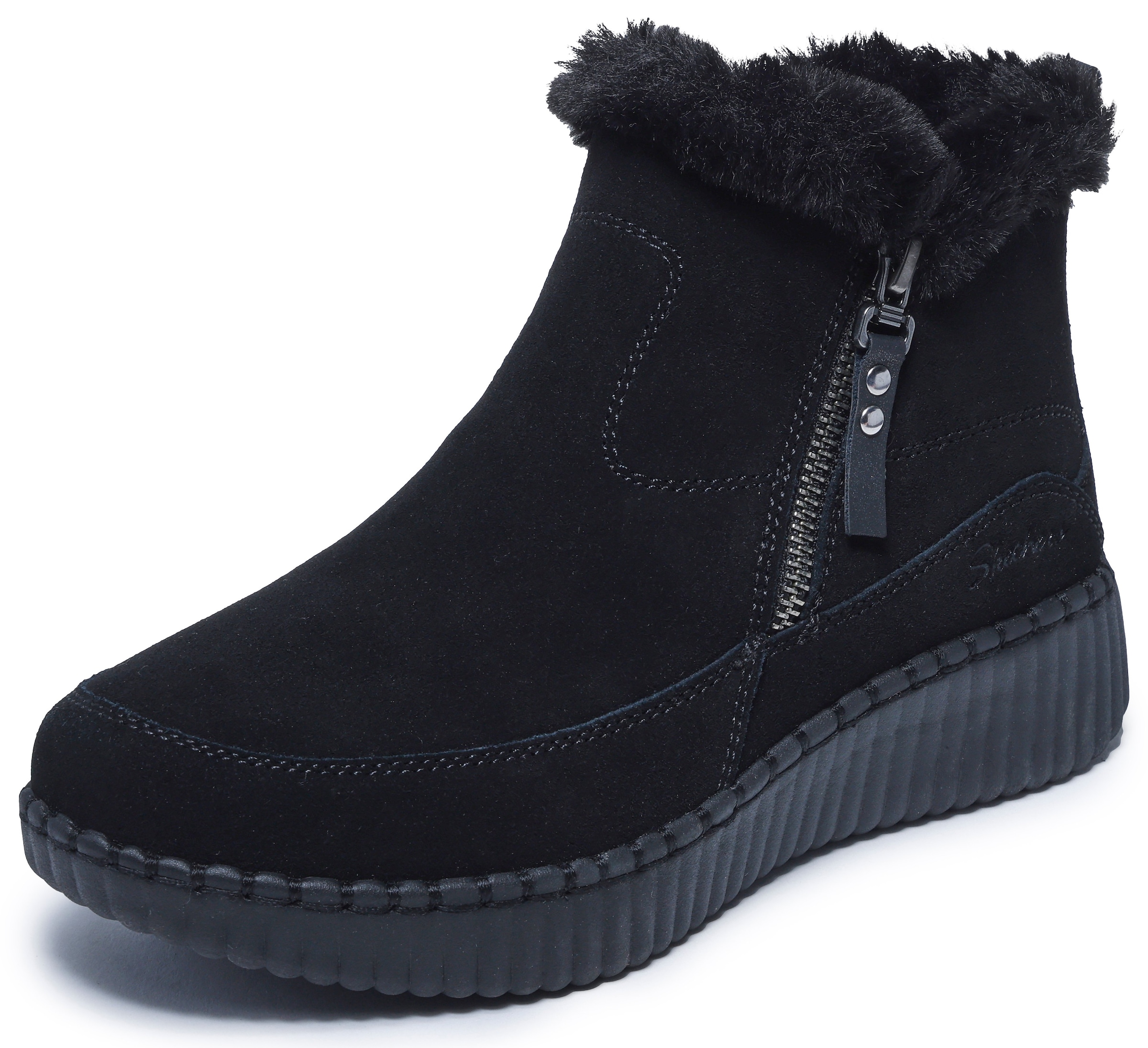 Skechers Winterboots »WILSHIRE BLVD-FRESH ZIP«, Boots mit Reißverschluss