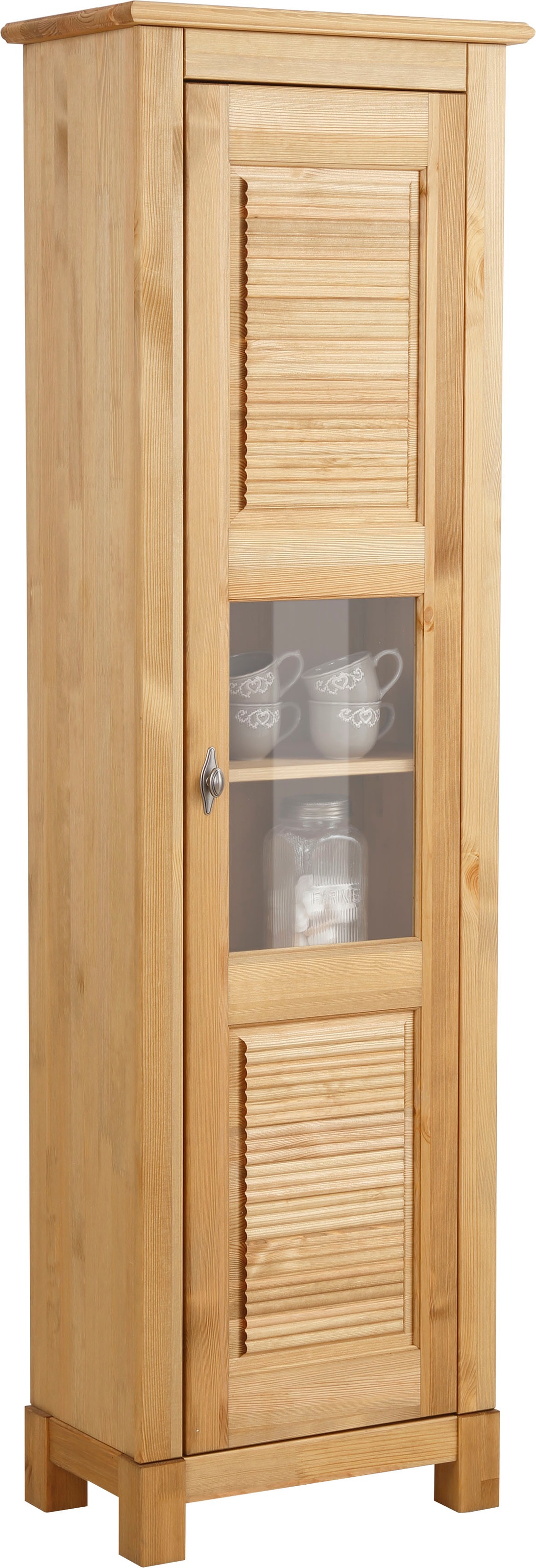 Home affaire Vitrine "Rauna Vitrinenschrank, Stauraumchrank", Höhe 180 cm, günstig online kaufen