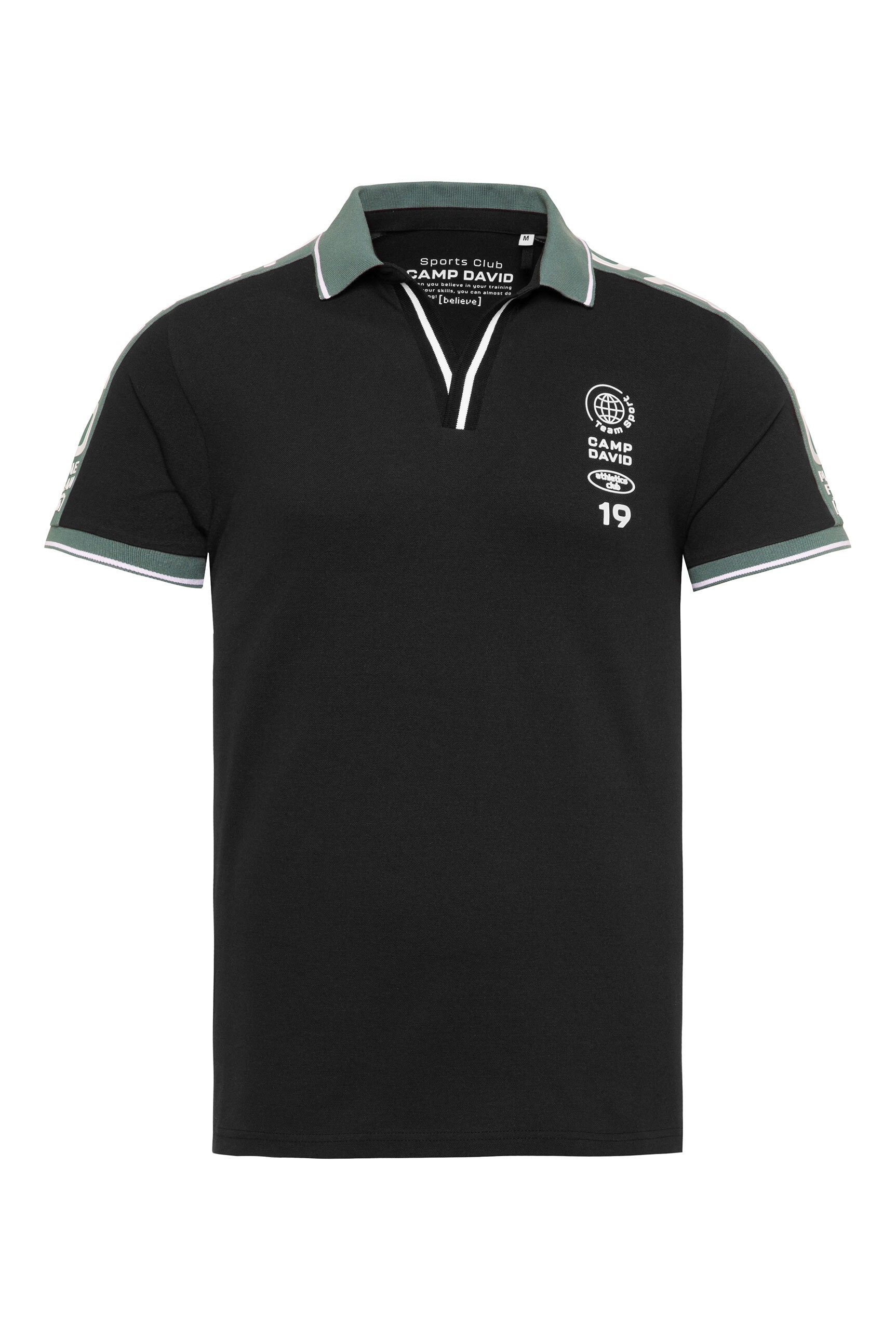 CAMP DAVID Poloshirt, mit V-Ausschnitt