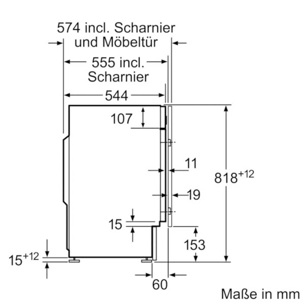 SIEMENS Einbauwaschmaschine »WI14W443«, WI14W443, 8 kg, 1400 U/min