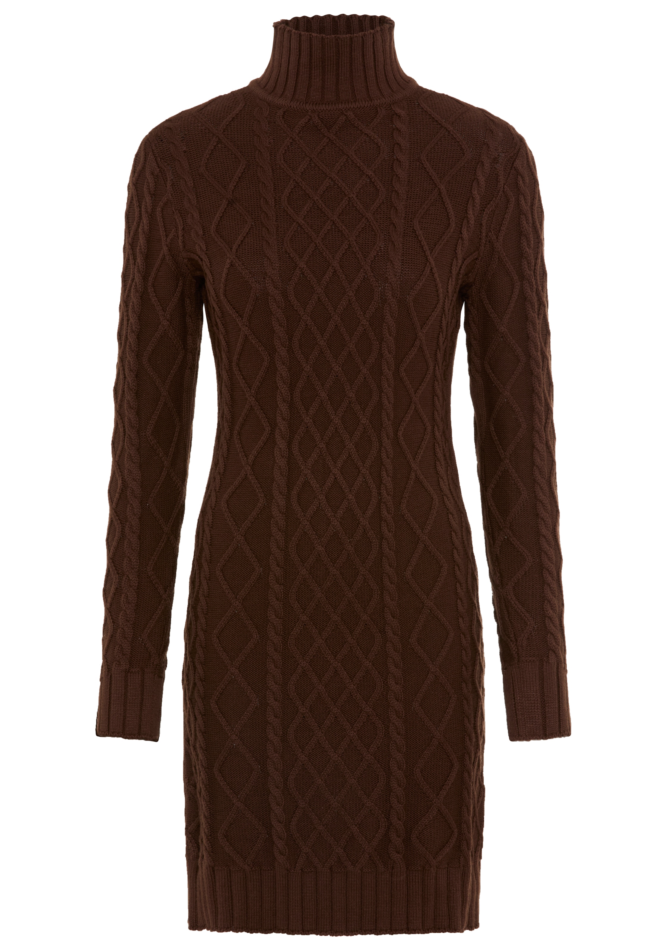 Laura Scott Strickkleid, mit Zopfstrickmuster