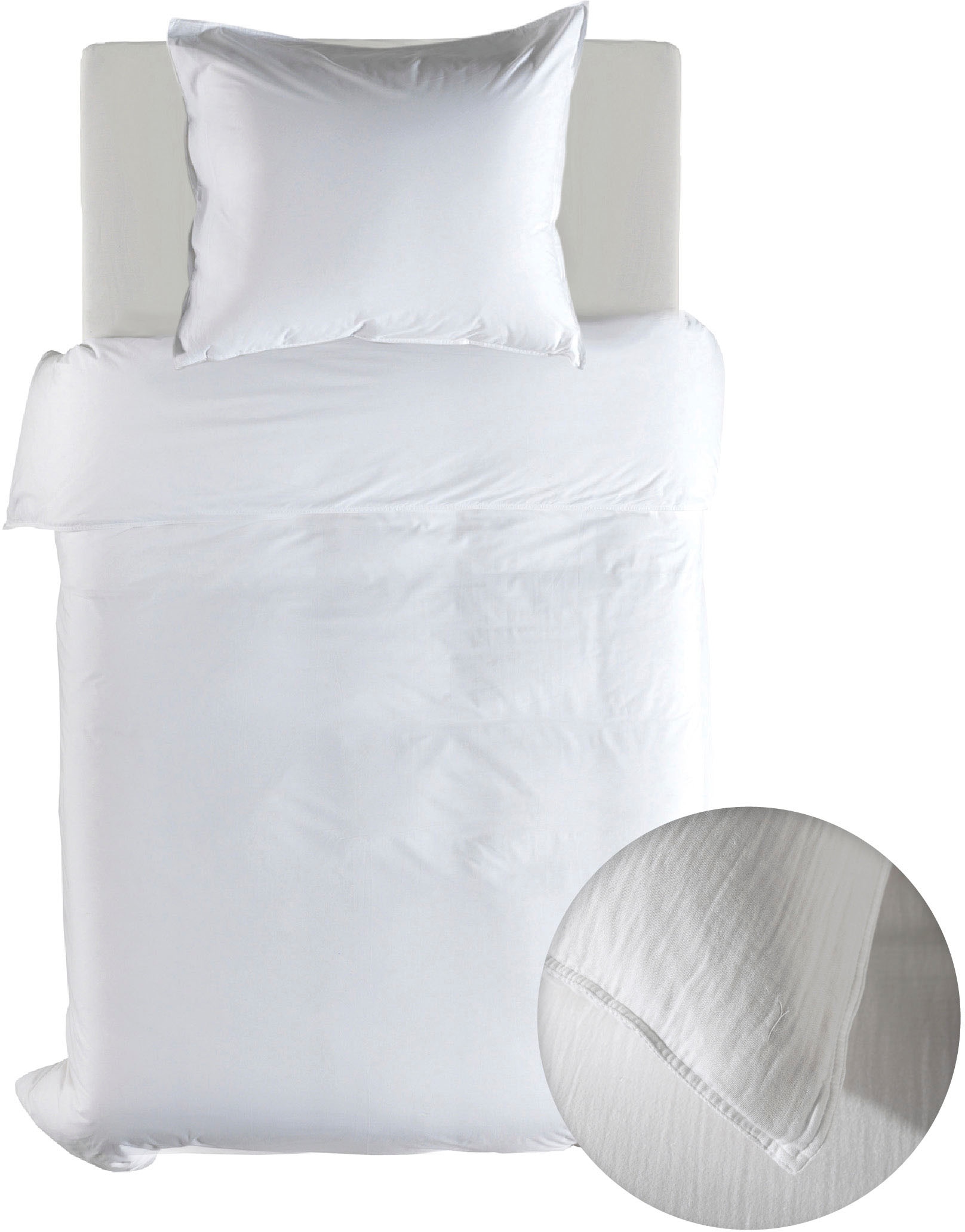 YELLOW Bettwäsche "Suite-Guadeloupe" 2 Stk. tlg. Uni Design, 100% Baumwolle günstig online kaufen