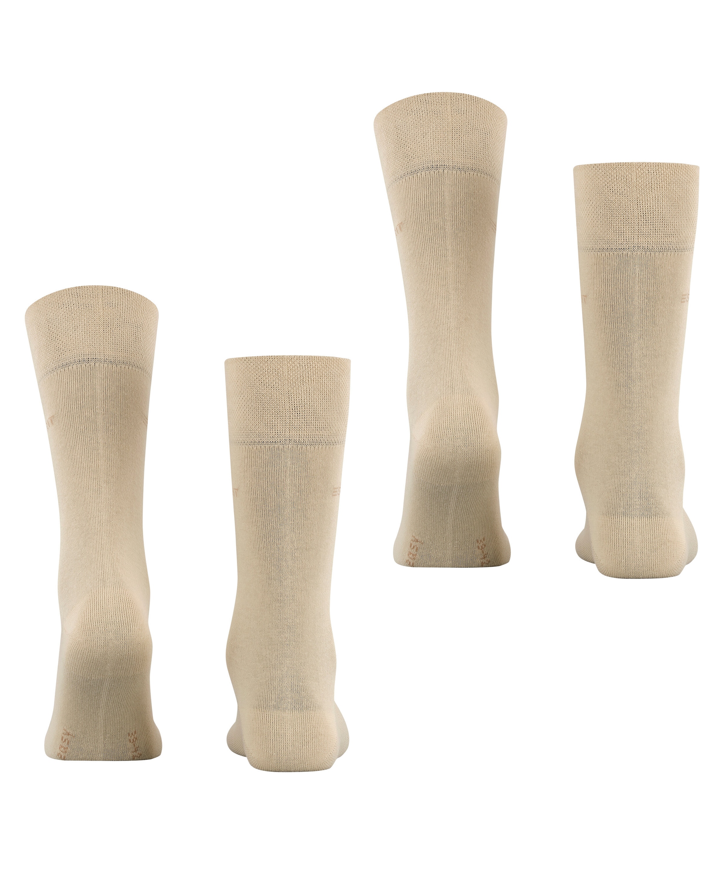 Esprit Socken »Basic Easy«, (2 Paar), breiter Komfortbund, Doppelpack