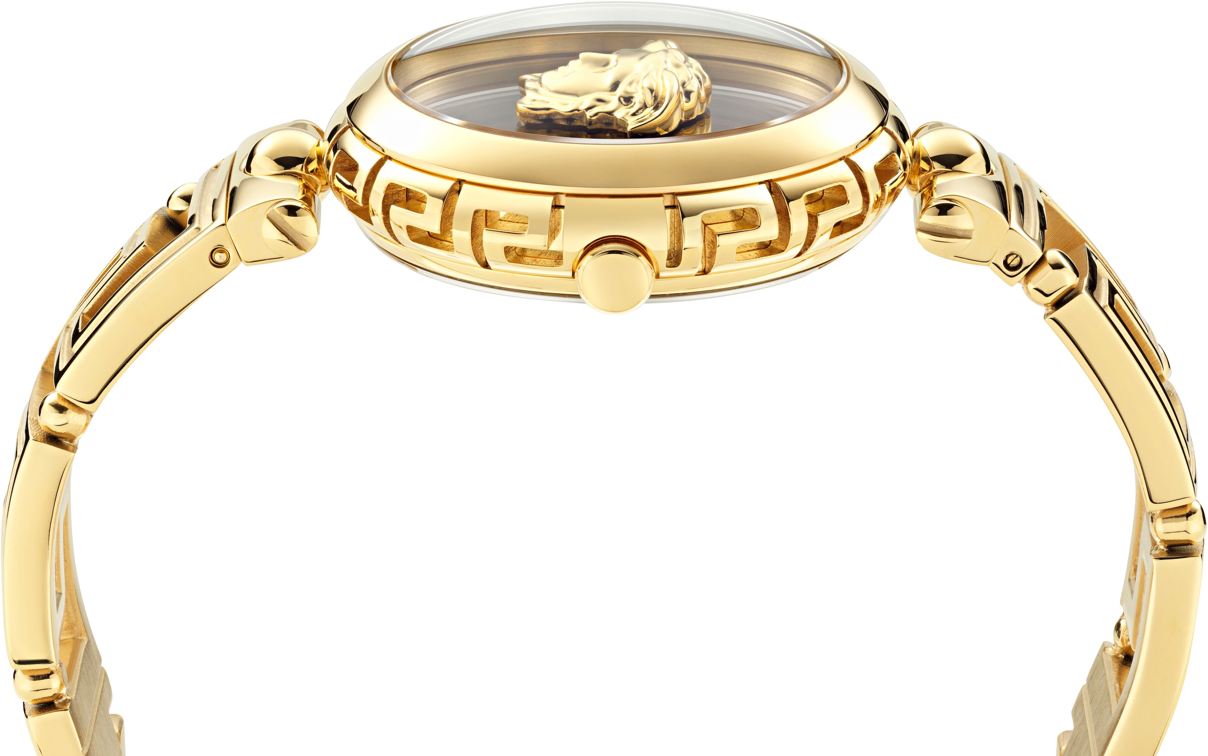 Versace Quarzuhr »MEDUSA JEWEL«, Armbanduhr, Damenuhr, Swiss Made, Edelstahlarmband, analog