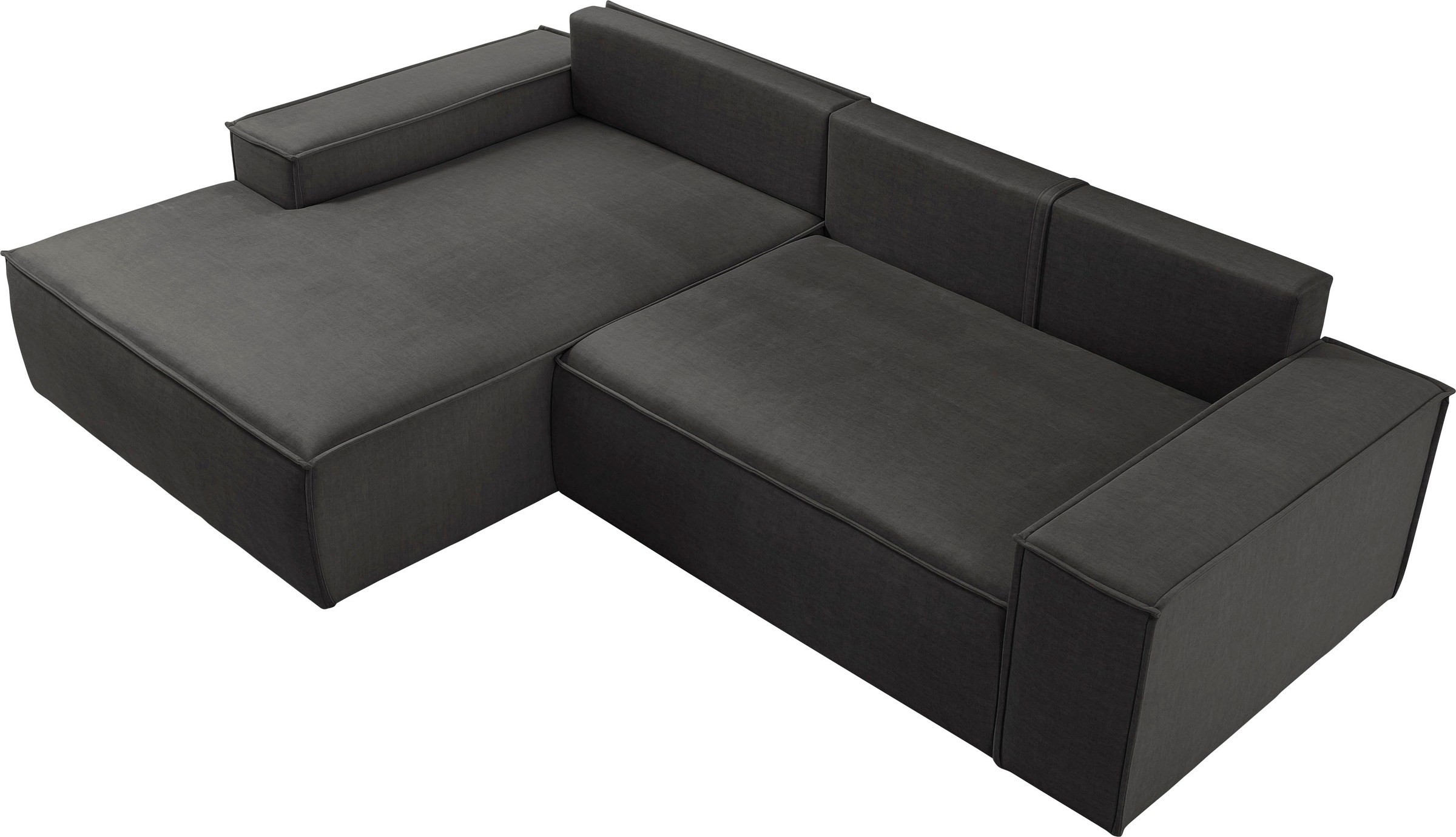 Ecksofa SHERWOOD Schlafsofa, mit Bettkasten, Cord-Bezug