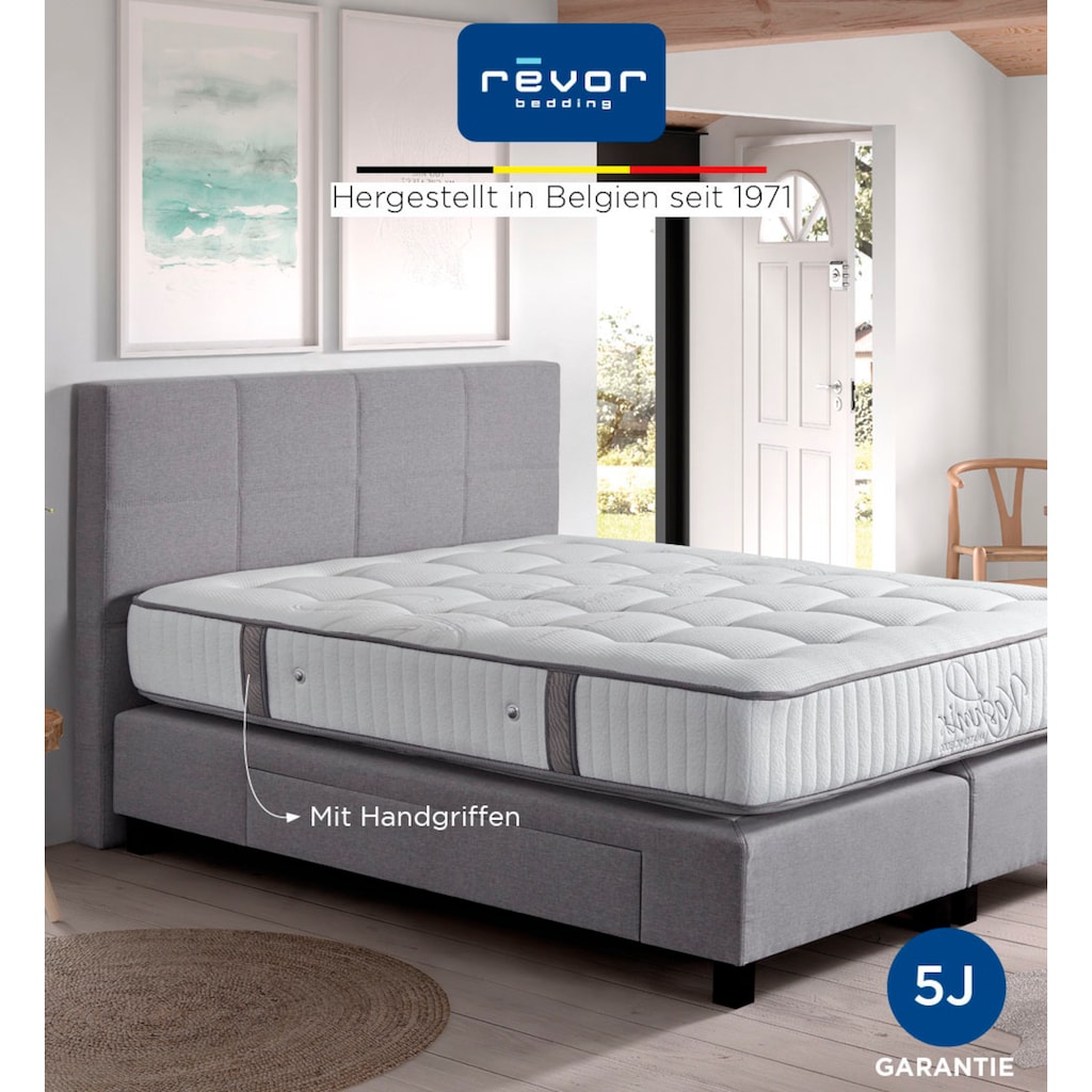 Revor Bedding Taschenfederkernmatratze »Kashmir Anatomic 3000 Viscogel«, 28 cm hoch, Raumgewicht: 50 kg/m³, 3000 Federn, (1 St.), Matratze mit dynamischem ANATOMIC Federkern, verschiedene Größen