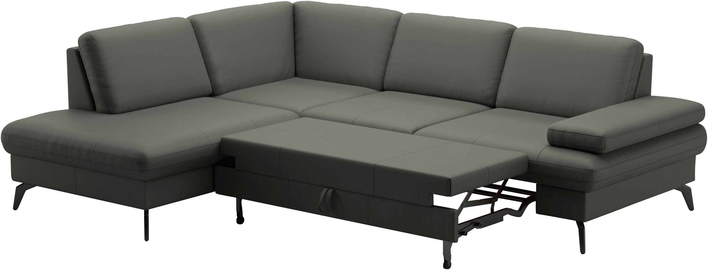 sit&more Ecksofa »Morris L-Form, inkl. Sitztiefenverstellung«, wahlweise mit Armteilverstellung, Bettfunktion & Bettkasten
