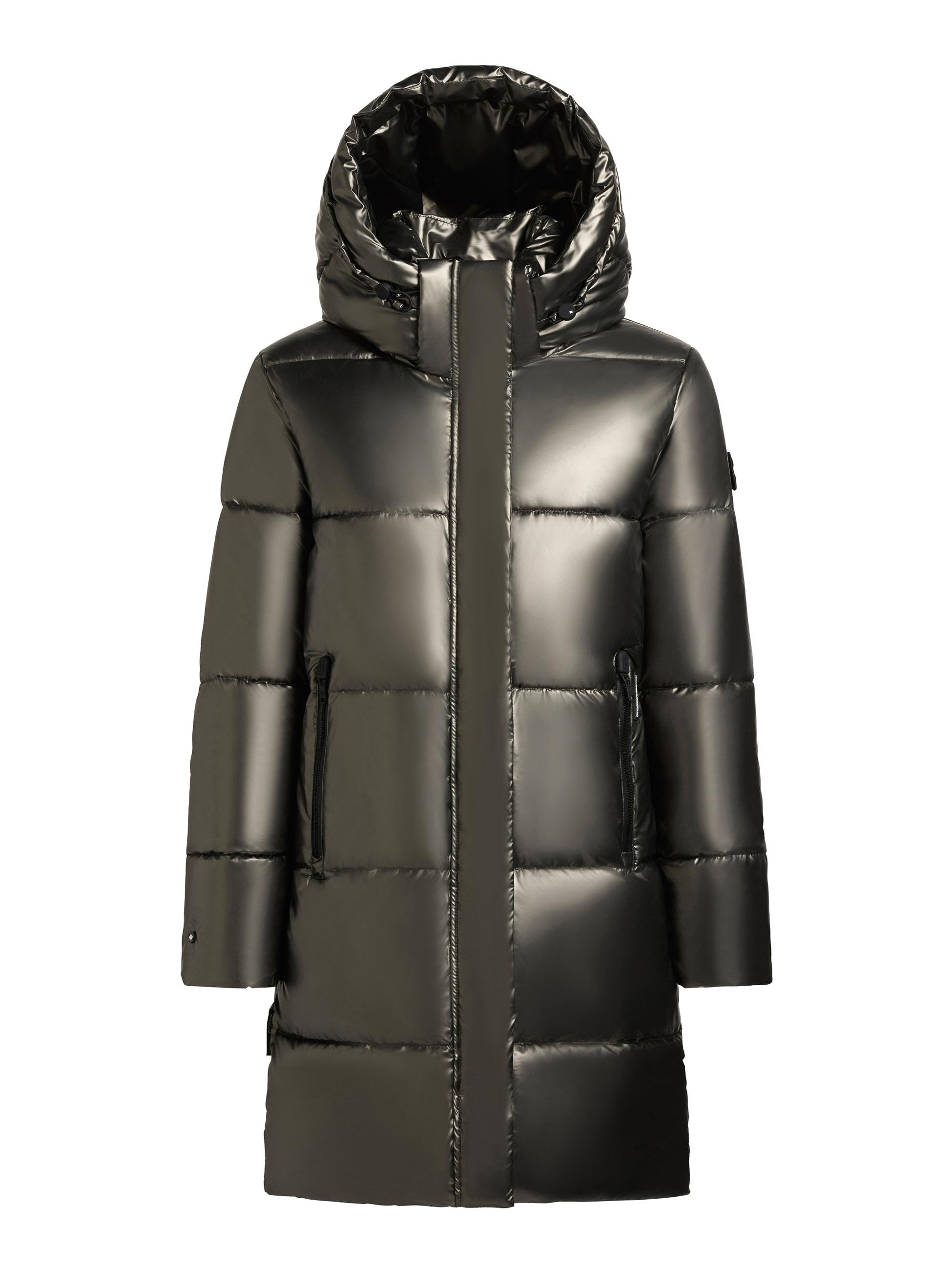 khujo Steppmantel »Haya Shiny-YM«, Wasserdichter gesteppter Damen Winter Kurzmantel