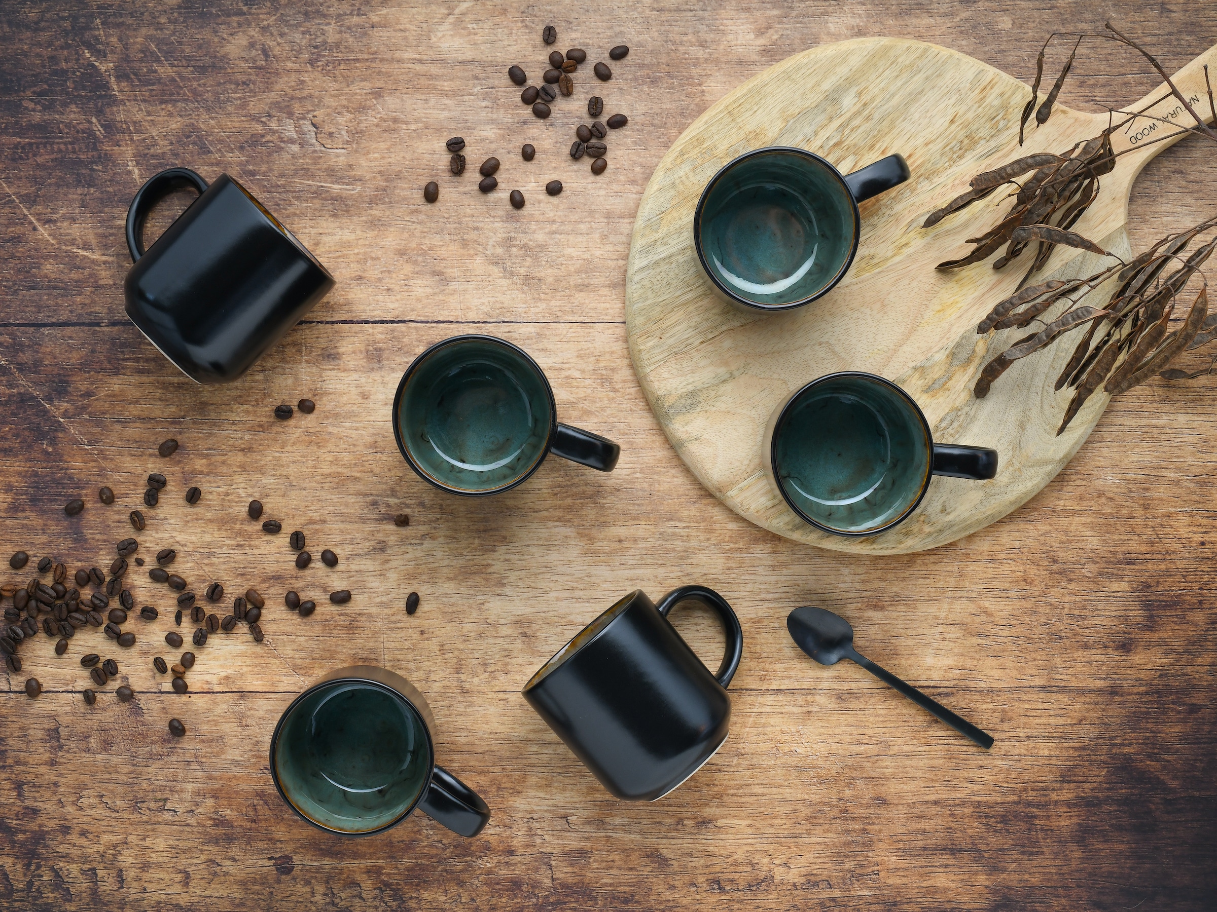 CreaTable Becher »Nordic Fjord«, (Set, 6 tlg.), Kaffeebecher, Tassen Set, 6-teilig, 285 ml