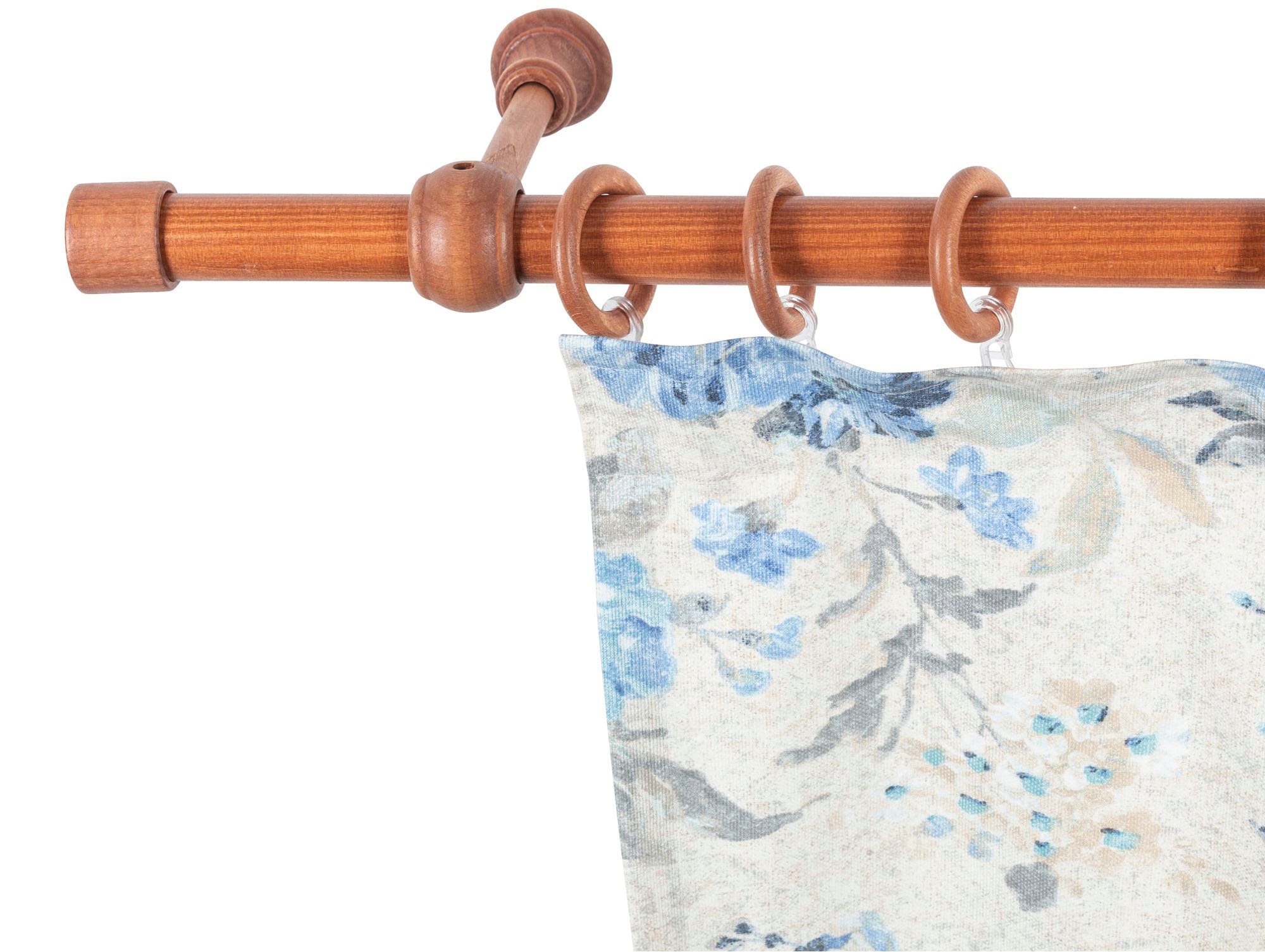 SN DECO GROUP Gardinenstange "Cafiro" 1 läufig-läufig Fixmaß 28 mm, Holz, v günstig online kaufen