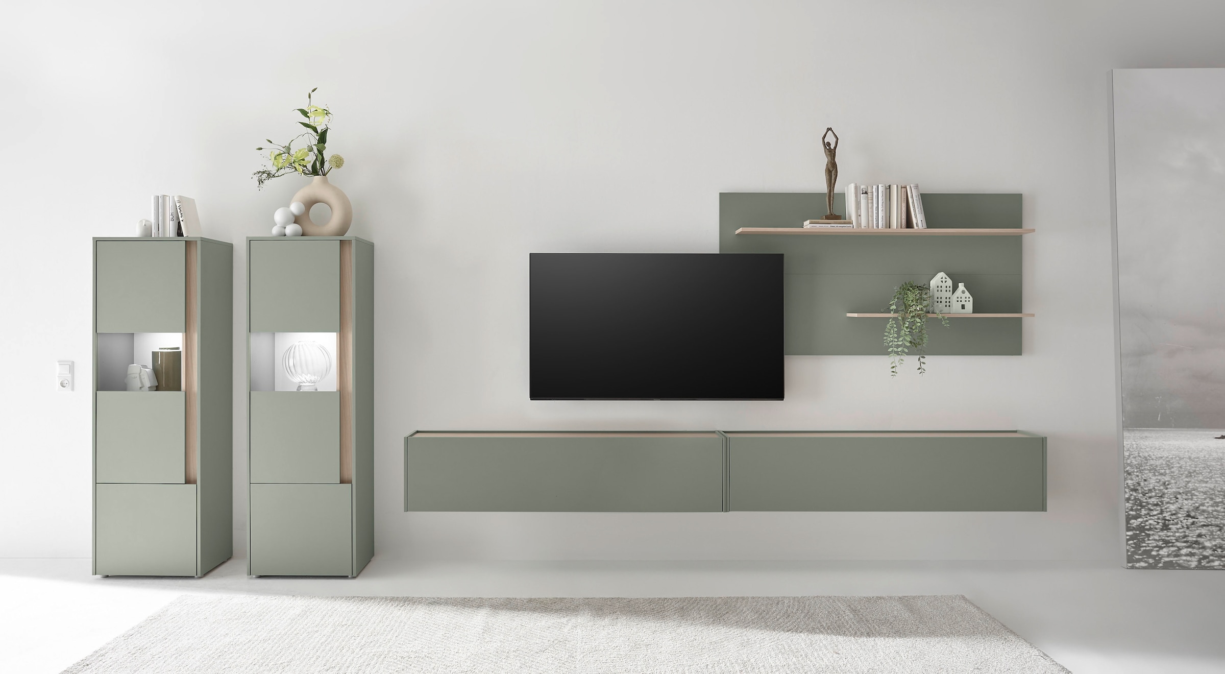 INOSIGN Wohnwand "City/Giron, moderne Anbauwand, Komplettset in vielen Farb günstig online kaufen