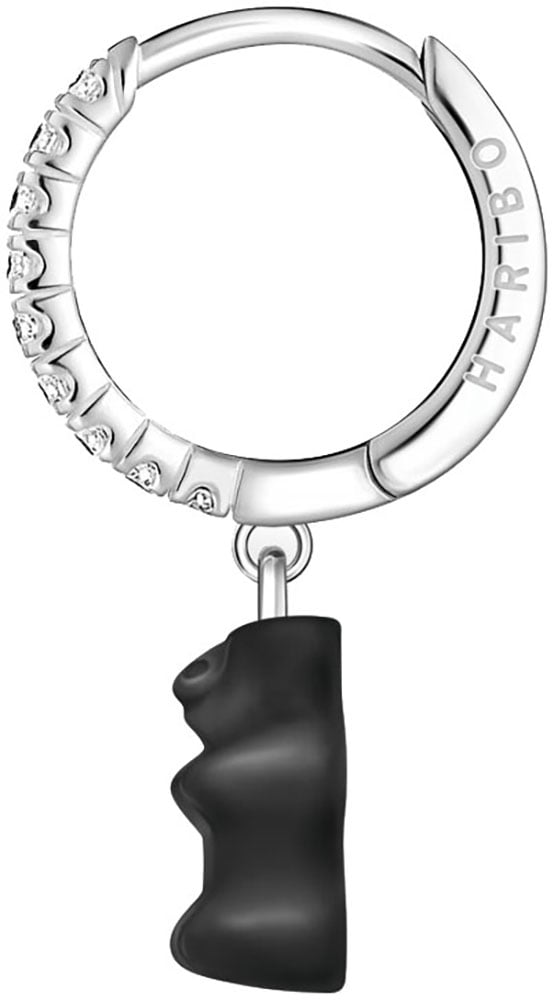 THOMAS SABO Single-Creole »THOMAS SABO x HARIBO Schmuck: Einzel-Creole mit Goldbär«, mit Kristallglas, Zirkonia (synth.)