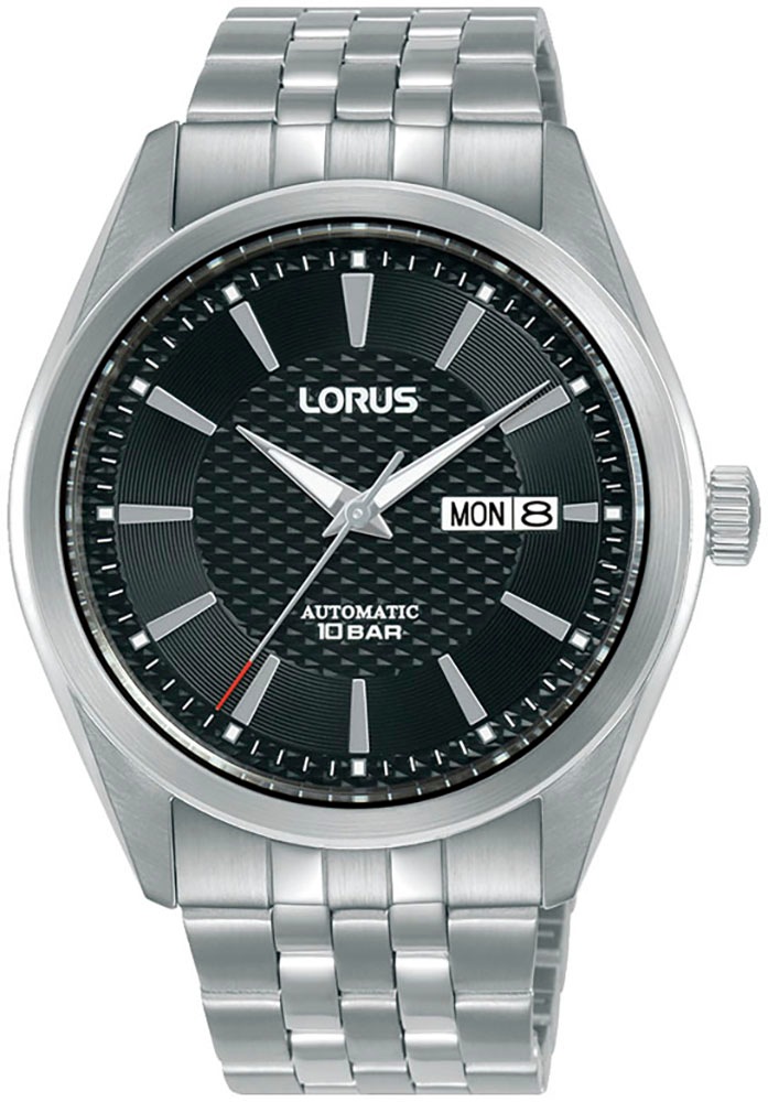 LORUS "Classic" Armbanduhr, Herrenuhr, Mechanische Uhr, Edelstahlarmband, analog, Tag