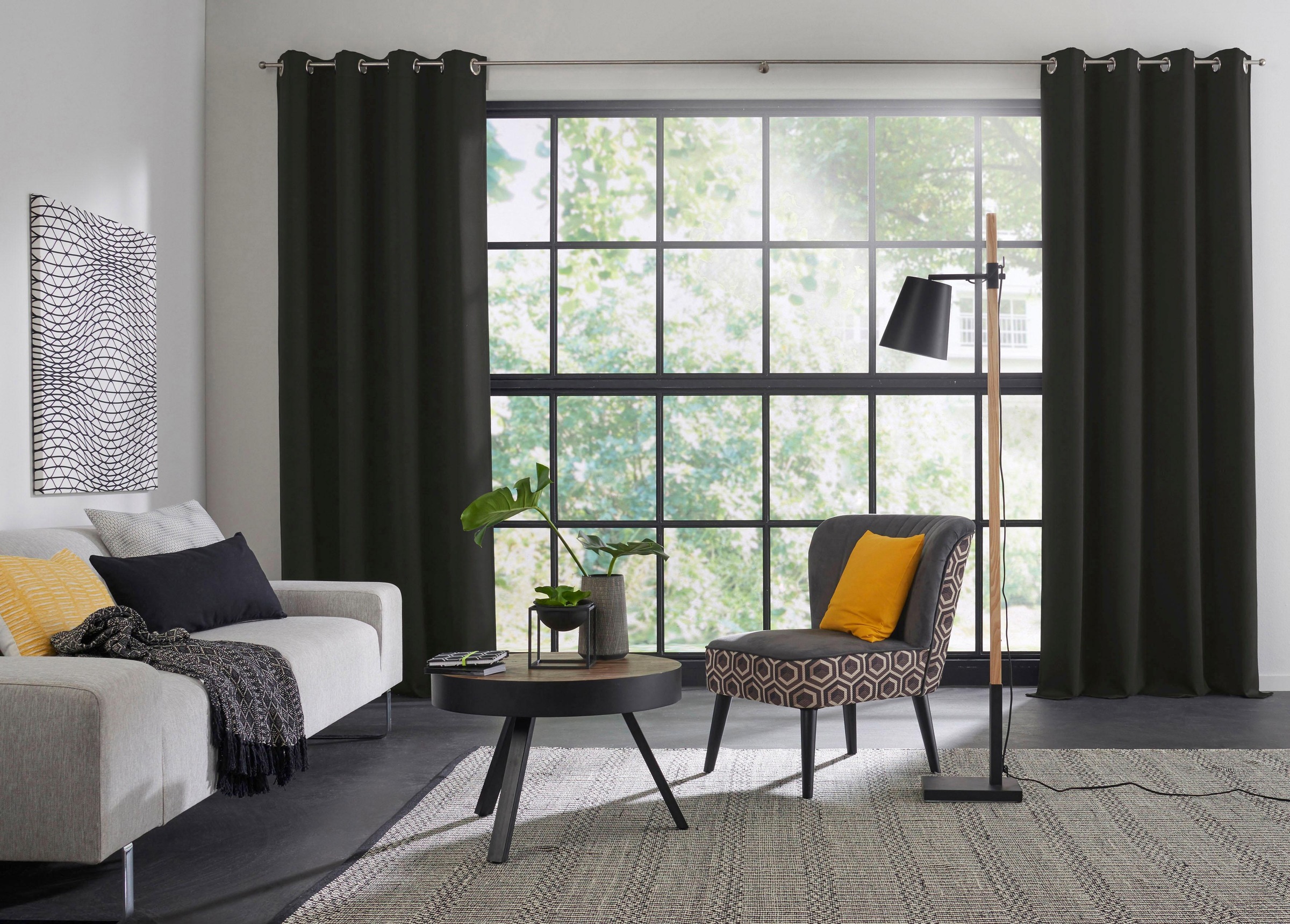 Wirth Vorhang "Dim out" Ösen 1 Stk. tlg. günstig online kaufen