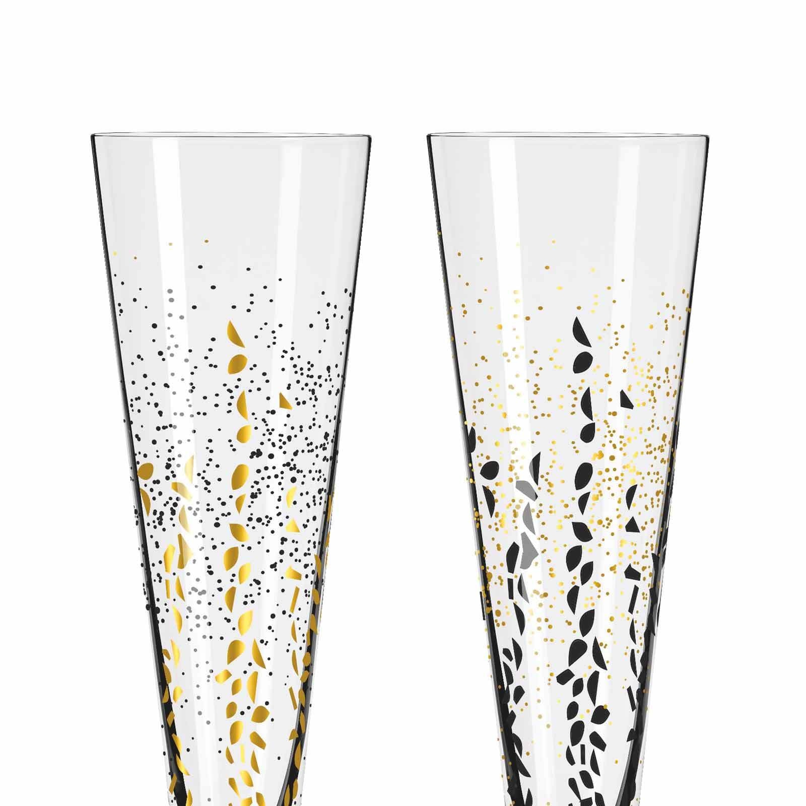 Ritzenhoff Champagnerglas »Champagnergläser Goldnacht 205 ml 2er Set gold«