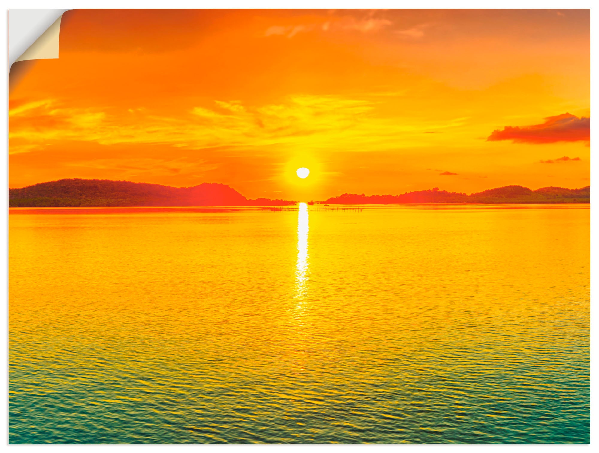 Artland Wandfolie »Sonnenuntergangspanorama« S...
