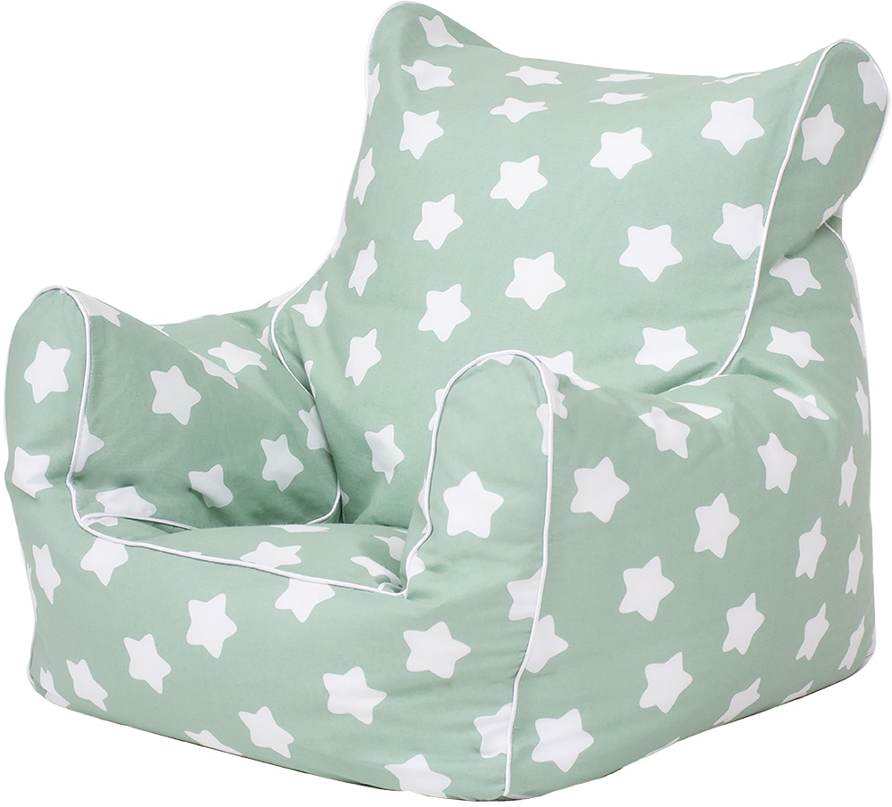 Knorrtoys® Sitzsack »Green White | in Europe kaufen für Made Kinder; Stars«, BAUR