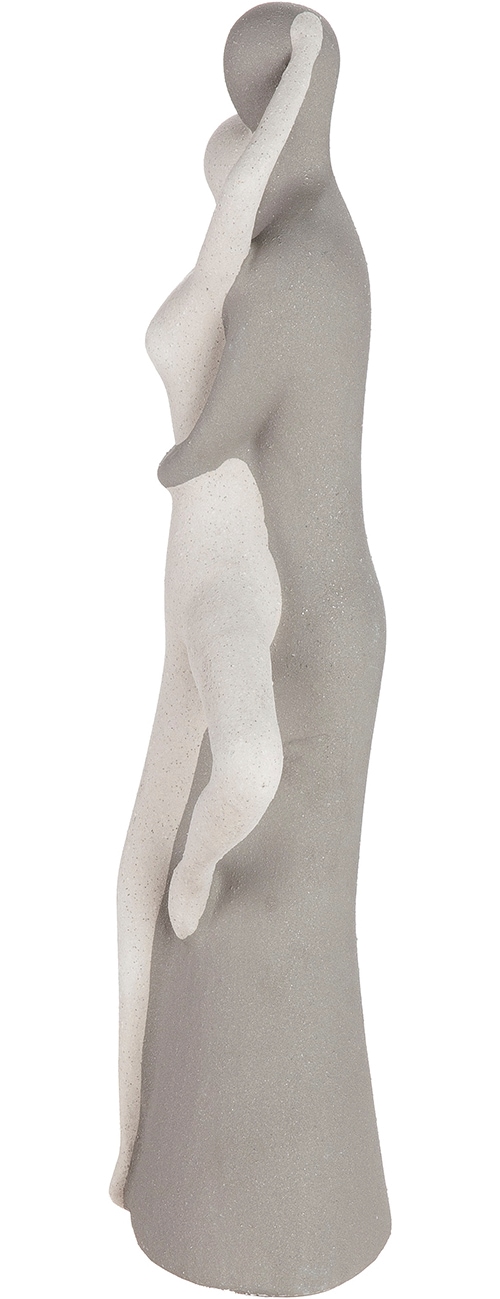 GILDE Skulptur »Figur Monroe weiß H. 45 cm« Frauenfigur abstrakter Stil sitzende Pose Wohnaccessoire