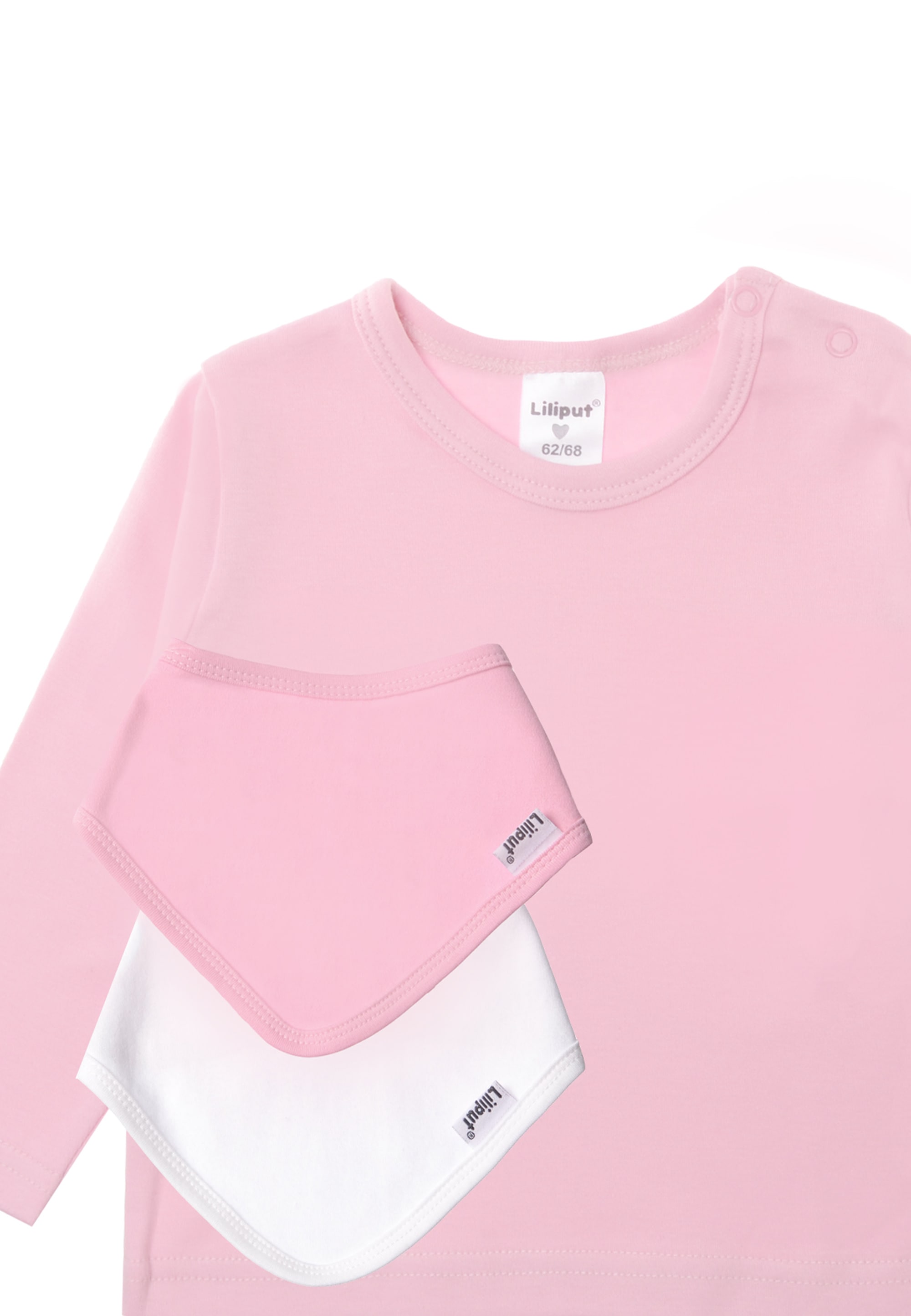 Liliput Langarmshirt, aus Bio-Baumwolle mit zwei Halstüchern