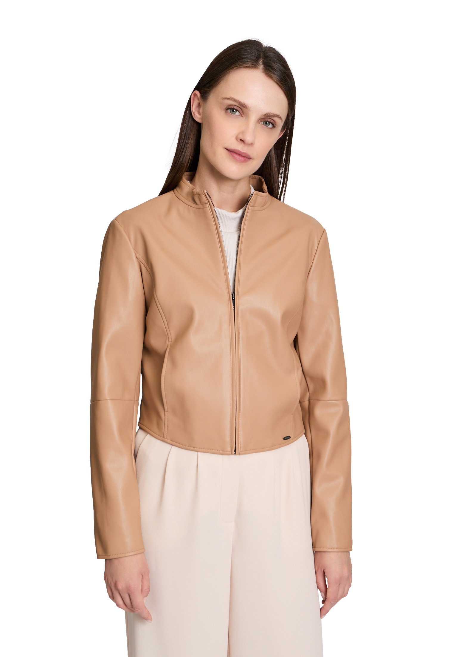 Betty&Co Jackenblazer "Betty & Co Bikerjacke mit Stehkragen", Nahtführung